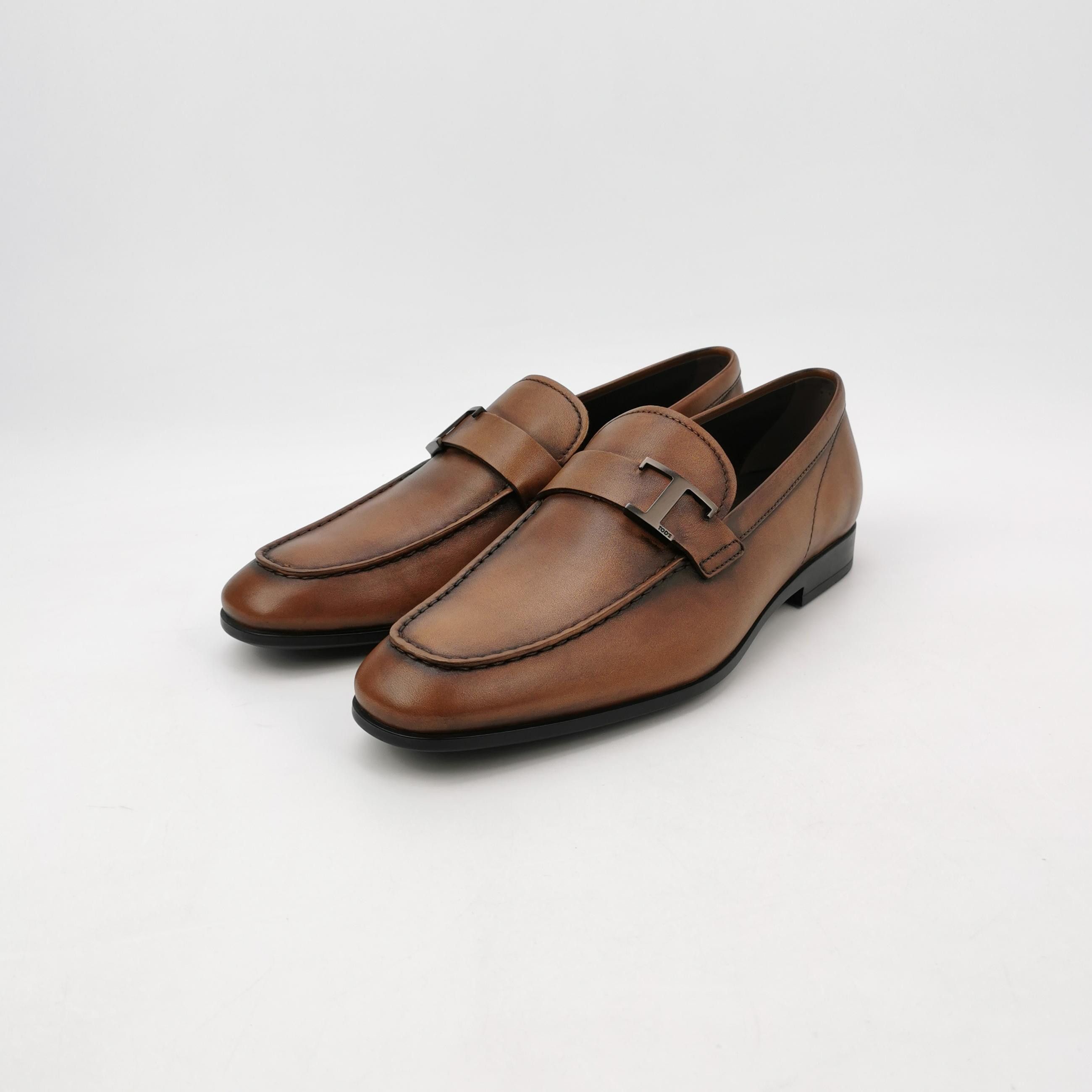 Tod's Tod's T-Logo Burnished Leather Loafers Size 7.5 Size US 7 / EU 40 - 2 Thumbnail