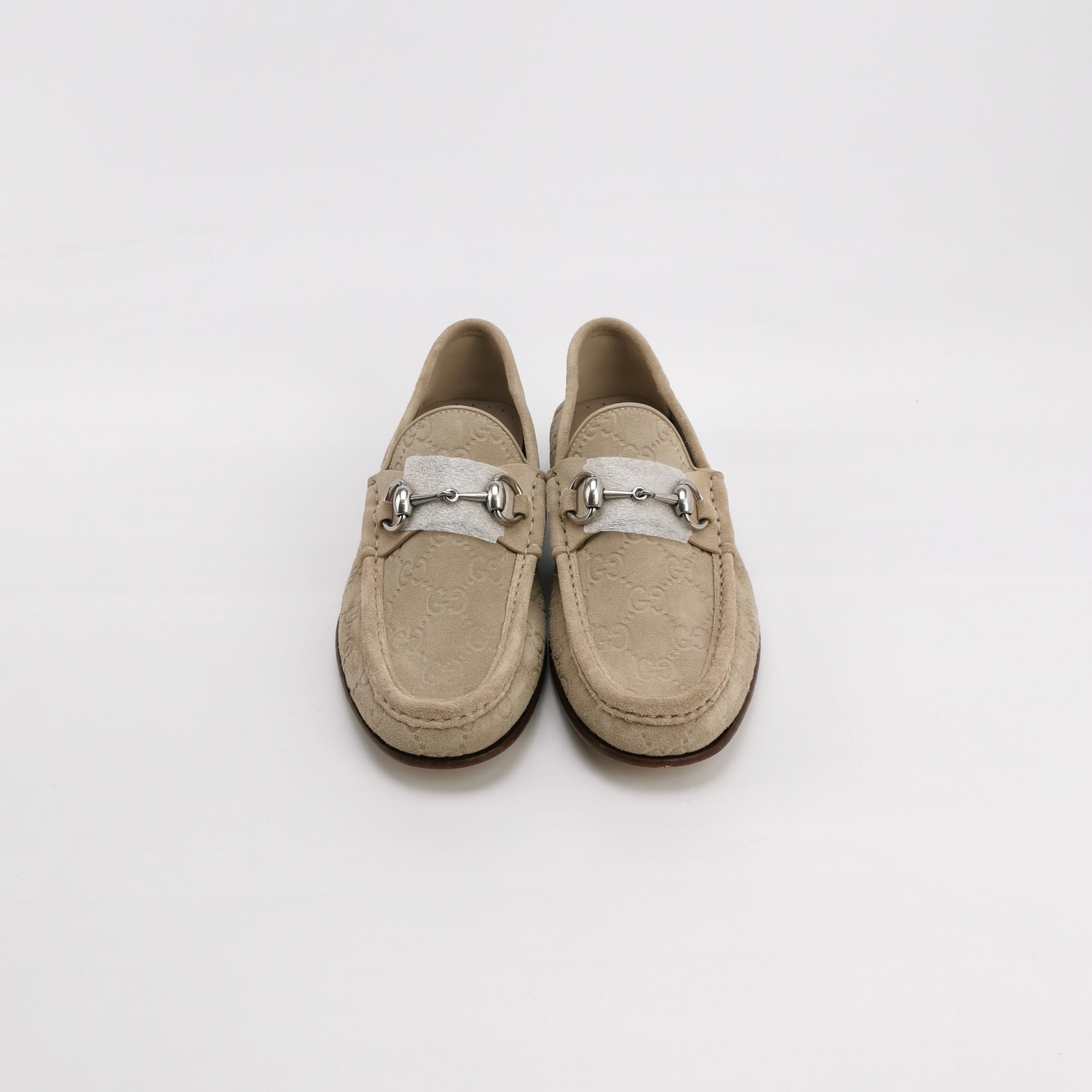 Gucci Gucci Monogram Suede Horsebit Loafers 5 Size US 6 / EU 39 - 3 Thumbnail