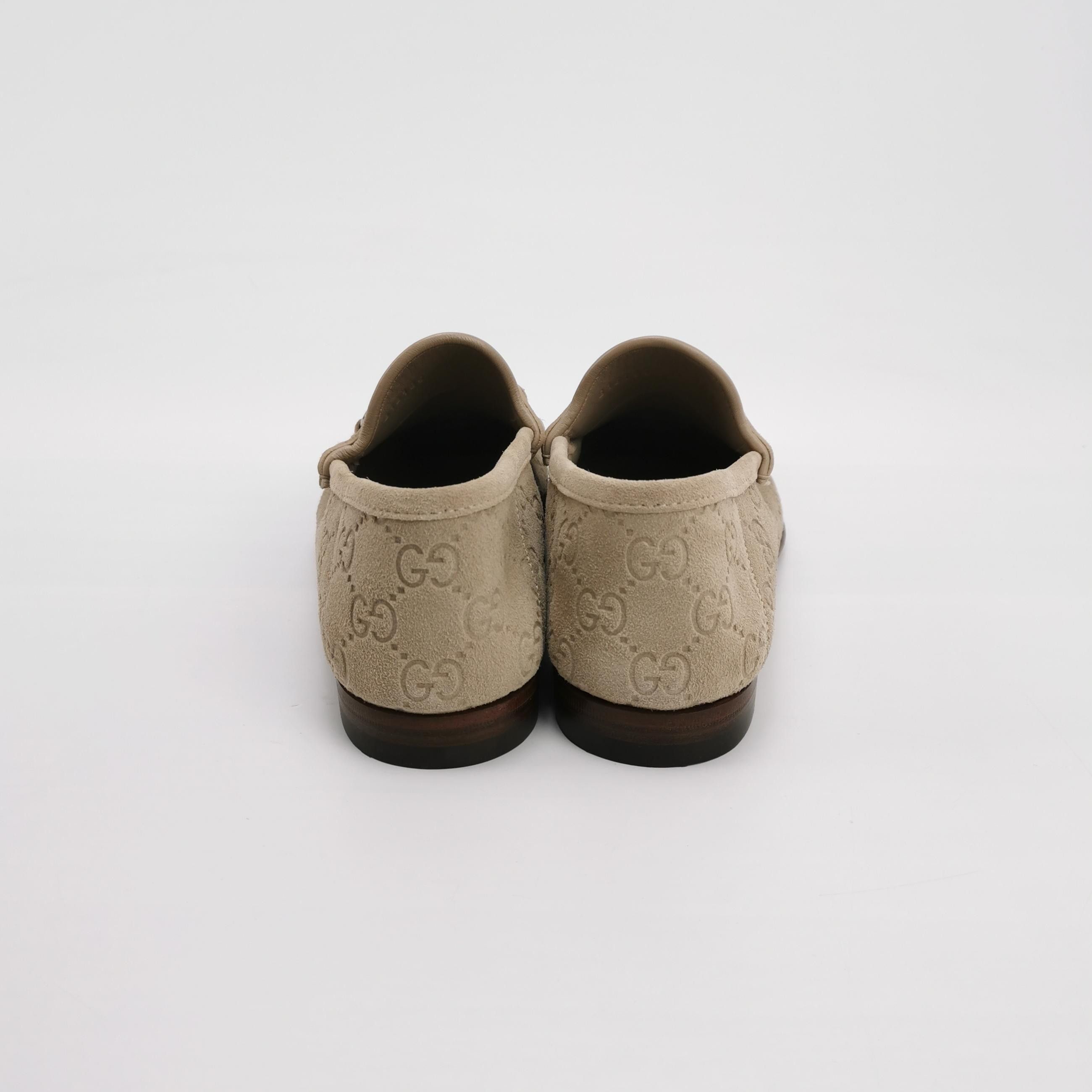 Gucci Gucci Monogram Suede Horsebit Loafers 5 Size US 6 / EU 39 - 4 Thumbnail