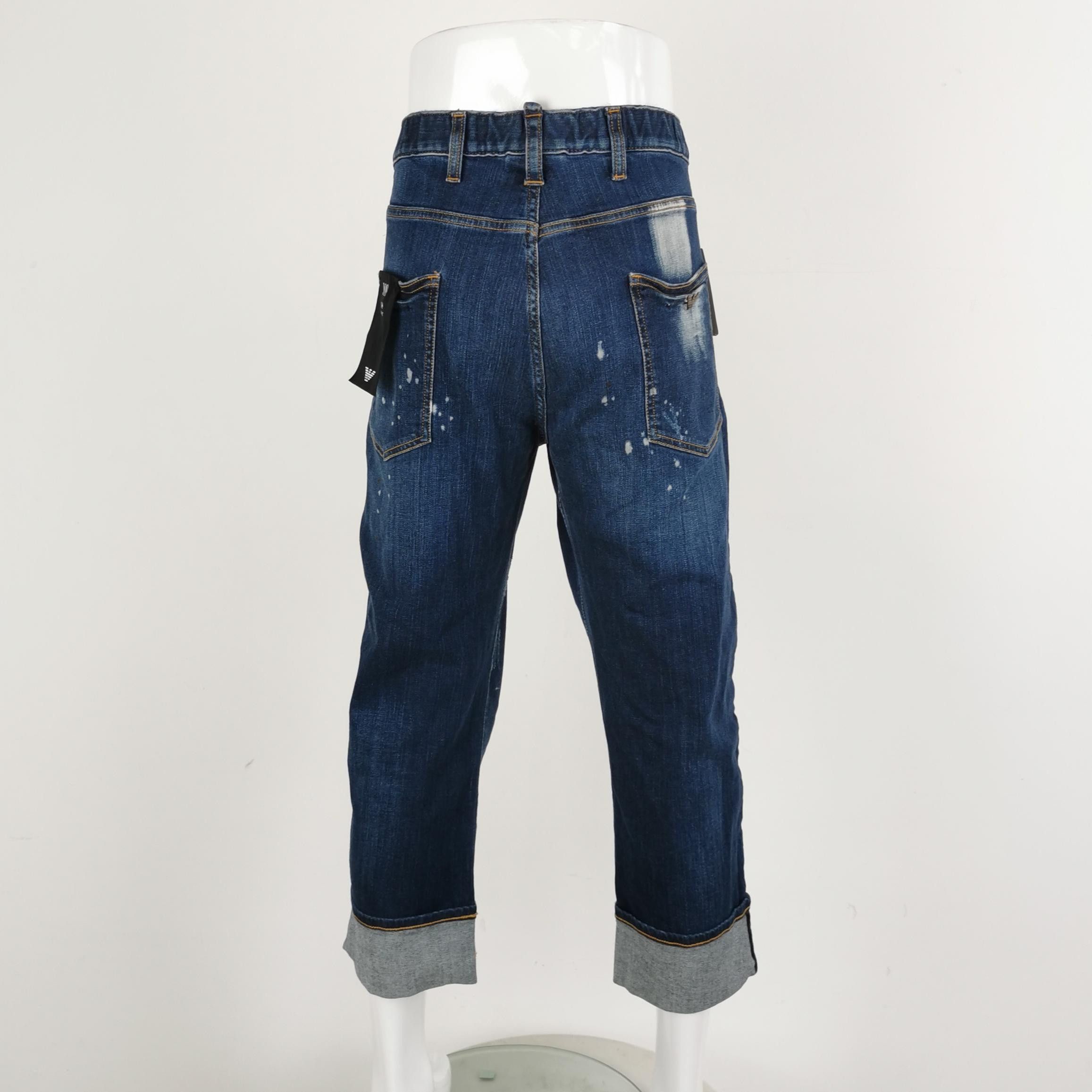 Emporio Armani Emporio Armani Splatter Distressed Jeans Size 34 Size US 34 / EU 50 - 4 Thumbnail