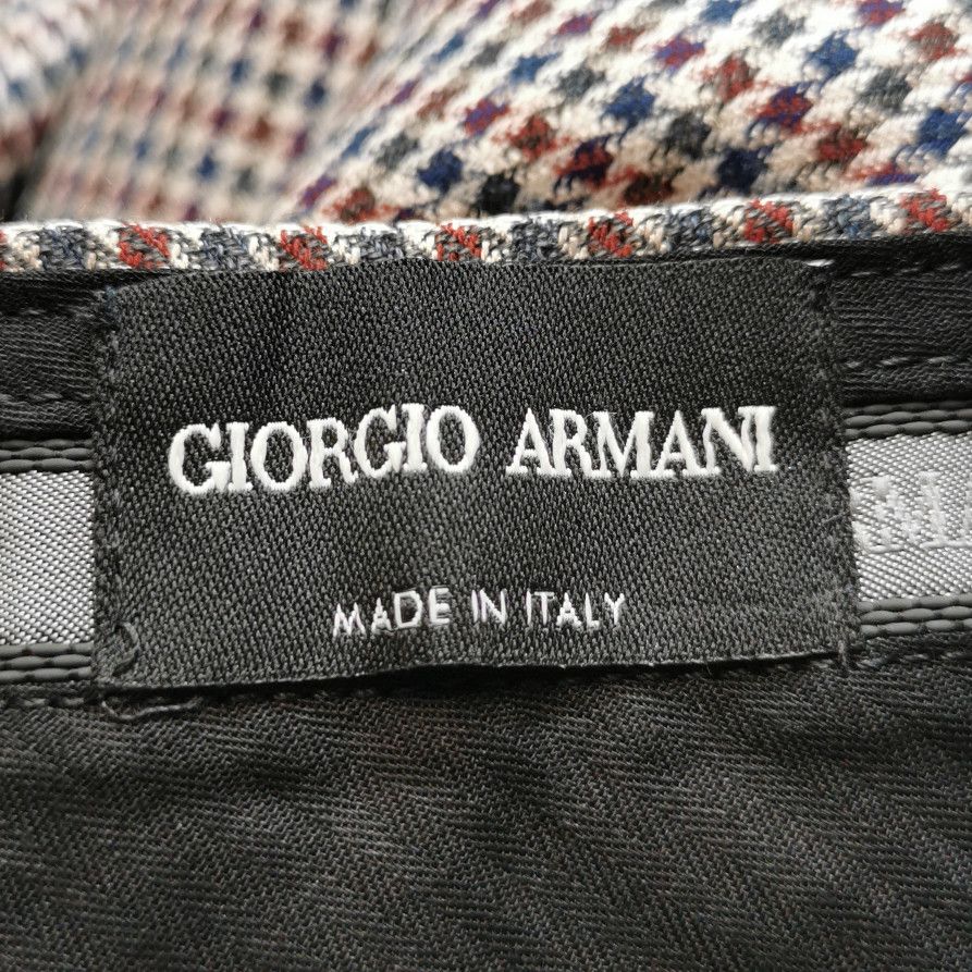 Giorgio Armani Giorgio Armani Silk Wool Houndstooth Trousers 54 Size US 38 / EU 54 - 7 Thumbnail