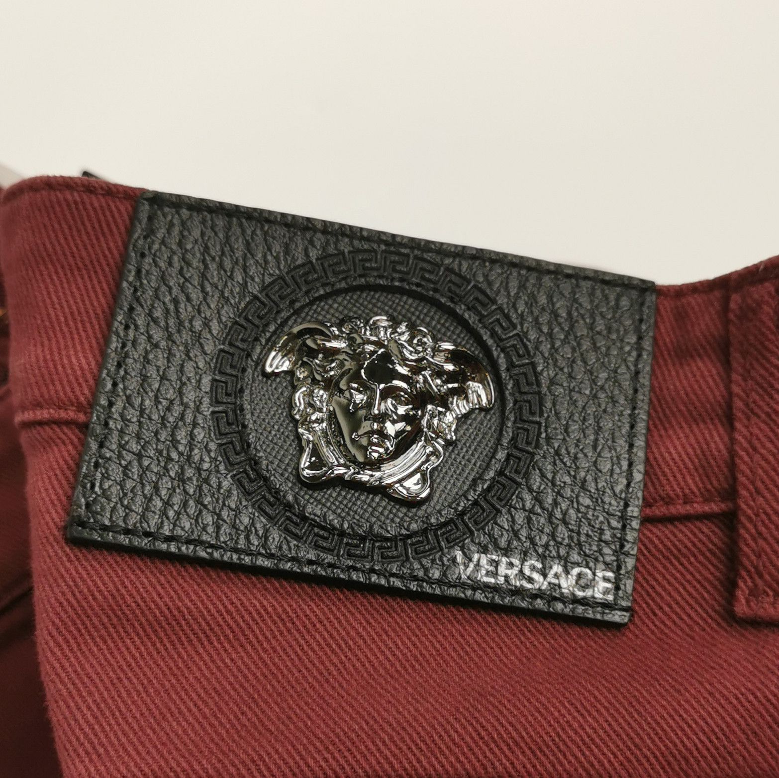 Versace Versace Burgundy Denim Jeans Size 29 Size US 29 - 4 Thumbnail
