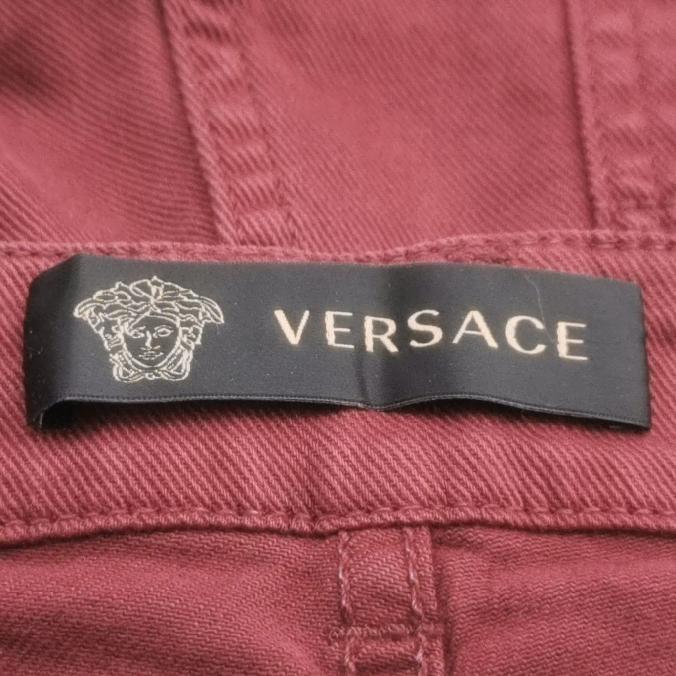 Versace Versace Burgundy Denim Jeans Size 29 Size US 29 - 6 Thumbnail