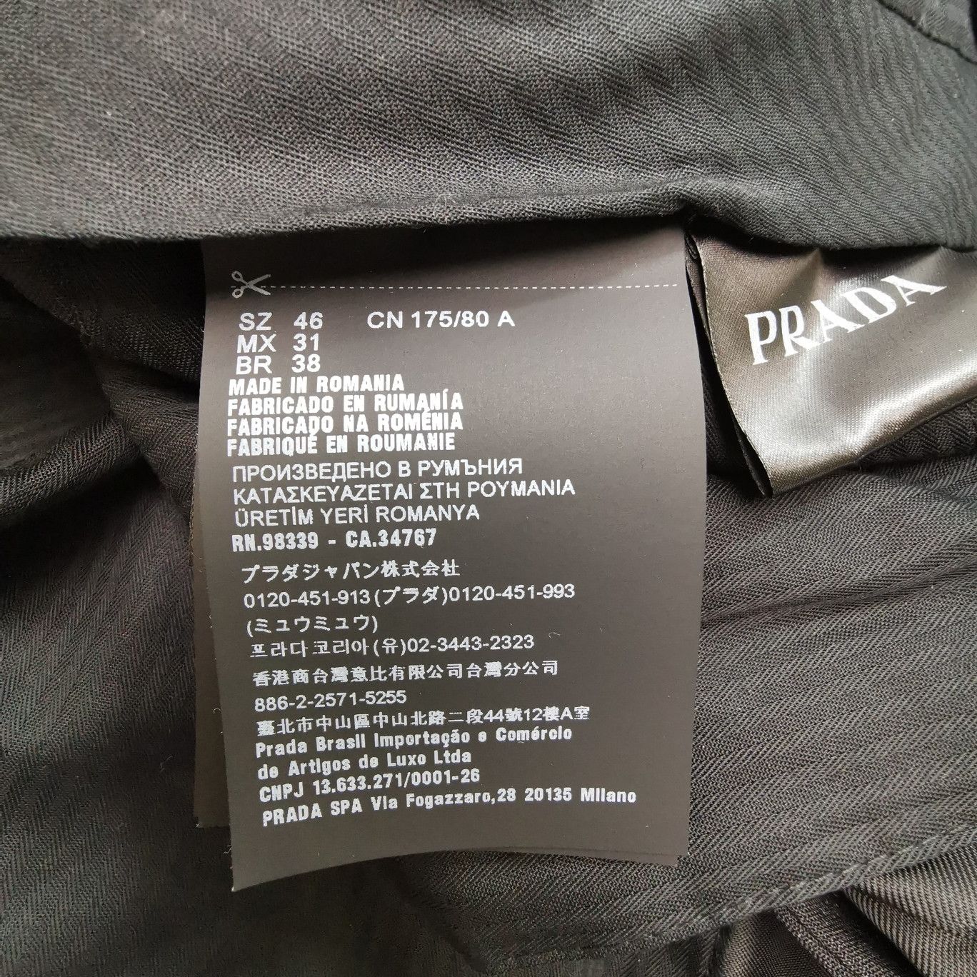 Prada Prada Wool Casual Pants Size 30 Size US 30 / EU 46 - 6 Thumbnail