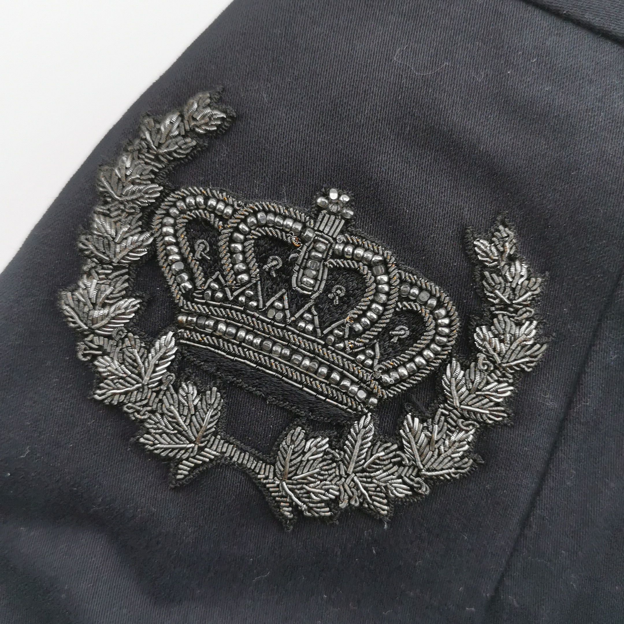 Dolce & Gabbana Dolce & Gabbana Crown Embroidered Pants 50 Size US 34 / EU 50 - 9 Thumbnail
