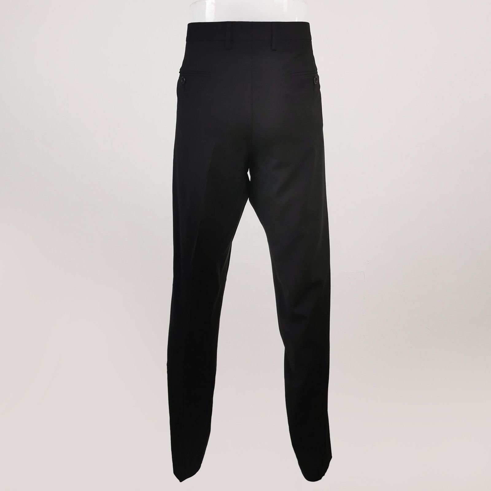 Dolce & Gabbana Dolce & Gabbana Black Wool Blend Trousers EU 54 Size US 38 / EU 54 - 3 Thumbnail