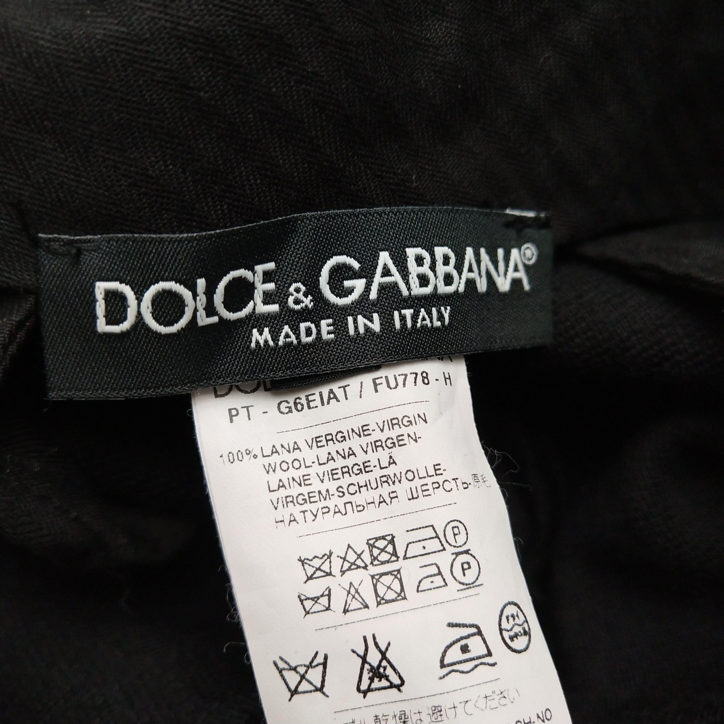 Dolce & Gabbana Dolce&Gabbana Virgin Wool Trousers Size 52 Size US 36 / EU 52 - 4 Thumbnail