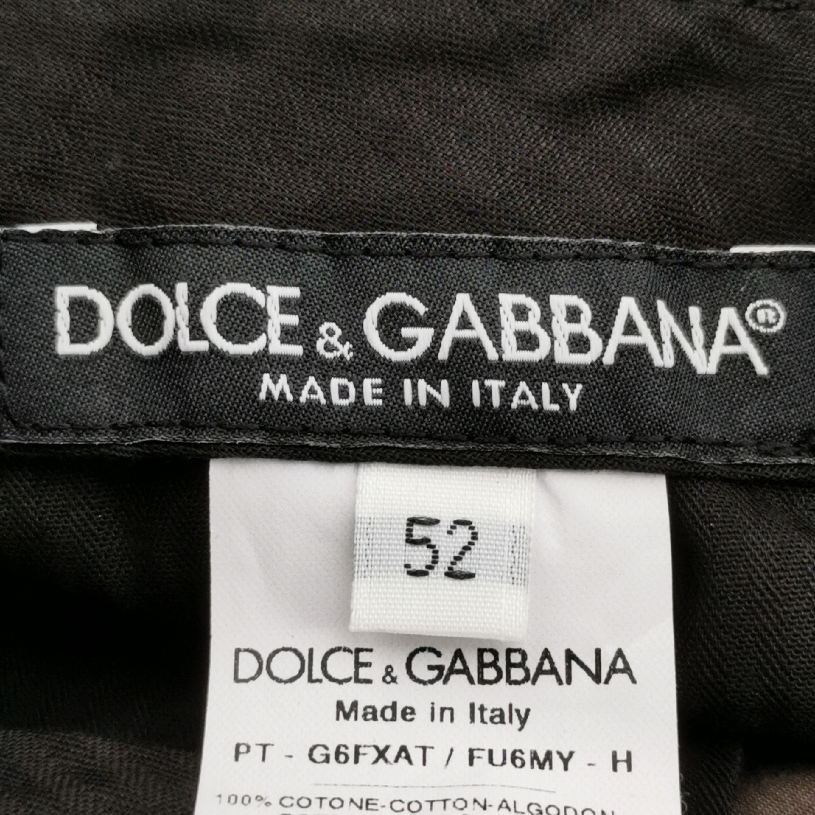 Dolce & Gabbana Dolce & Gabbana Solid Cotton Casual Pants 52 Size US 36 / EU 52 - 5 Thumbnail