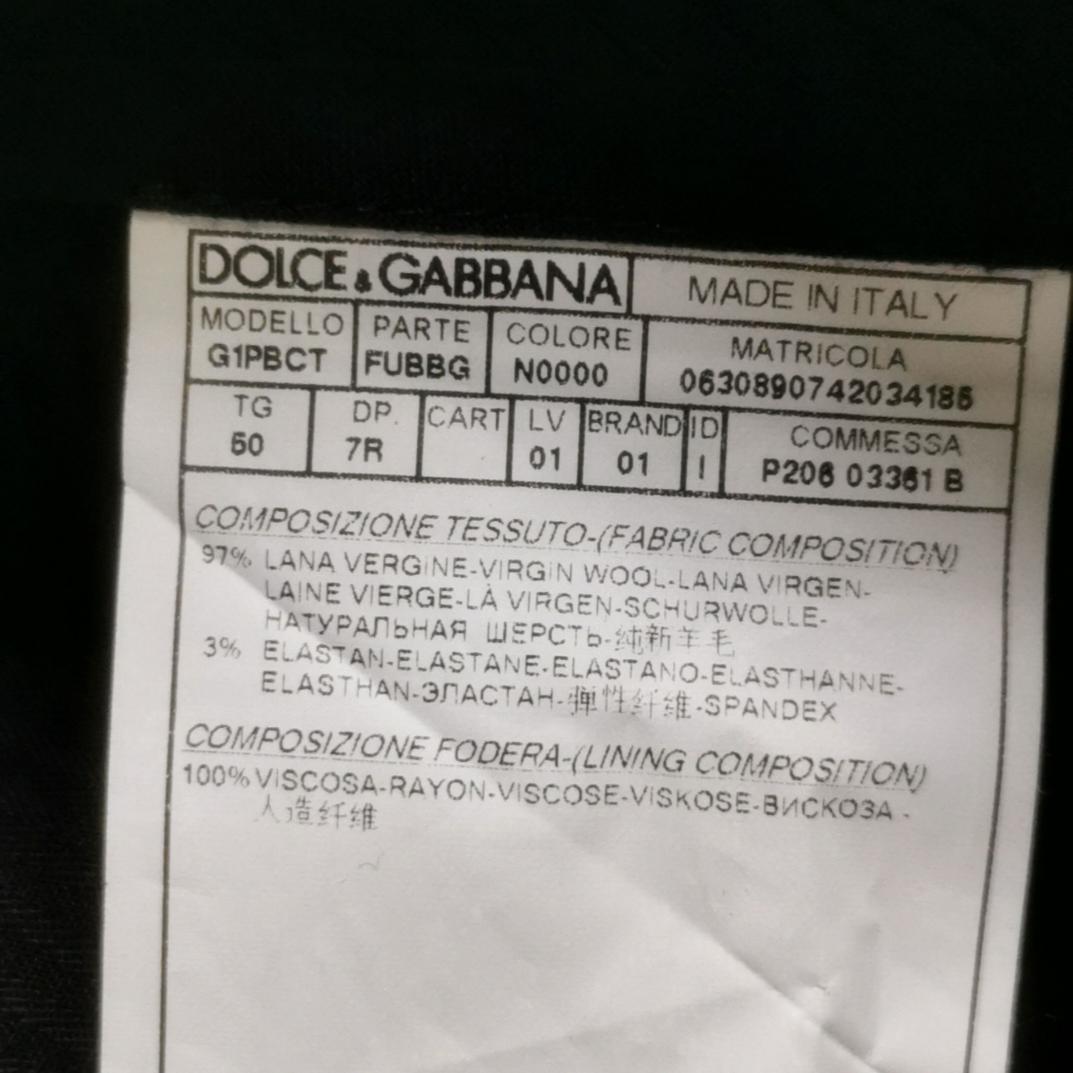 Dolce & Gabbana Dolce&Gabbana Virgin Wool Trousers Size 50 Size US 34 / EU 50 - 6 Thumbnail