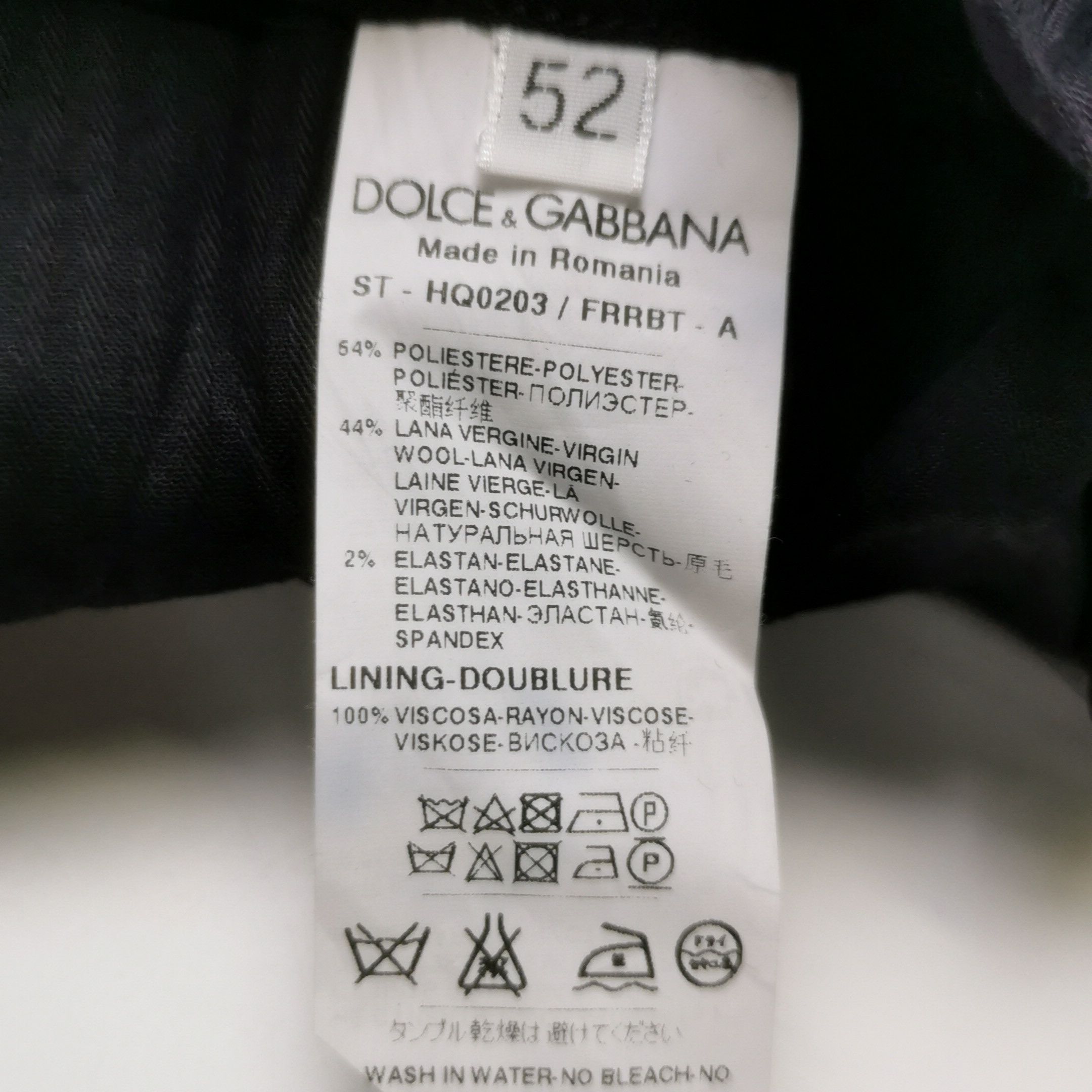 Dolce & Gabbana Dolce & Gabbana Wool Blend Trousers Size 52 Size US 36 / EU 52 - 6 Thumbnail