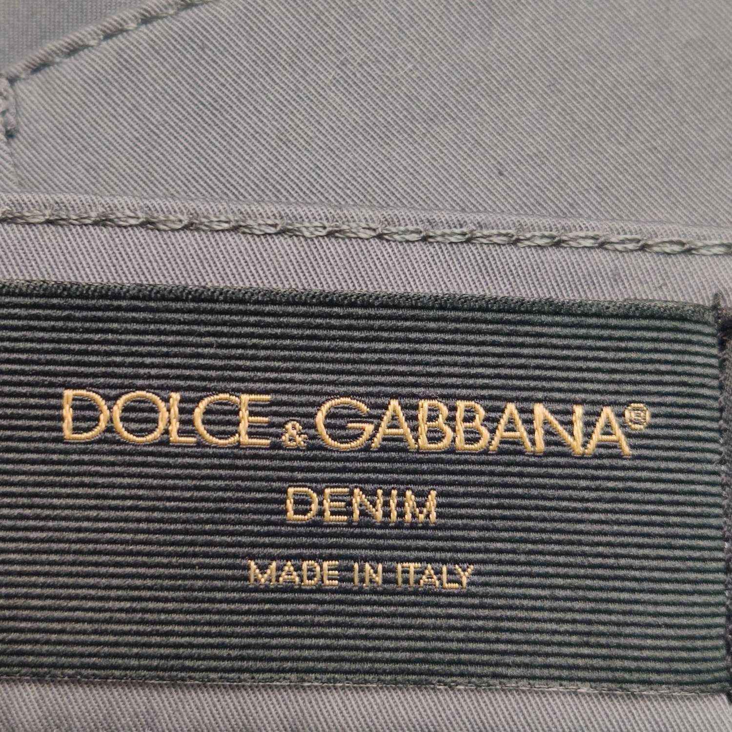 Dolce & Gabbana Dolce & Gabbana Gray Cotton Blend Pants Size 46 Size US 30 / EU 46 - 6 Thumbnail