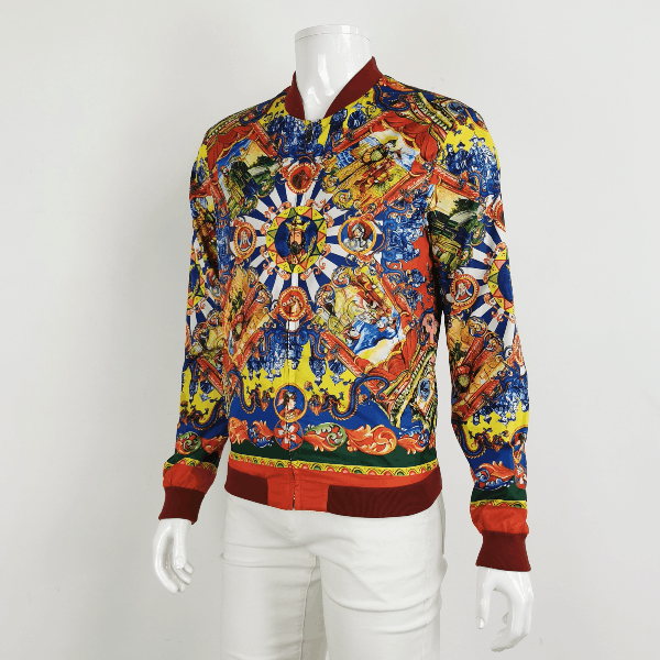 Dolce & Gabbana Dolce & Gabbana Print Bomber Jacket Size 44 Size US S / EU 44-46 / 1 - 3 Thumbnail