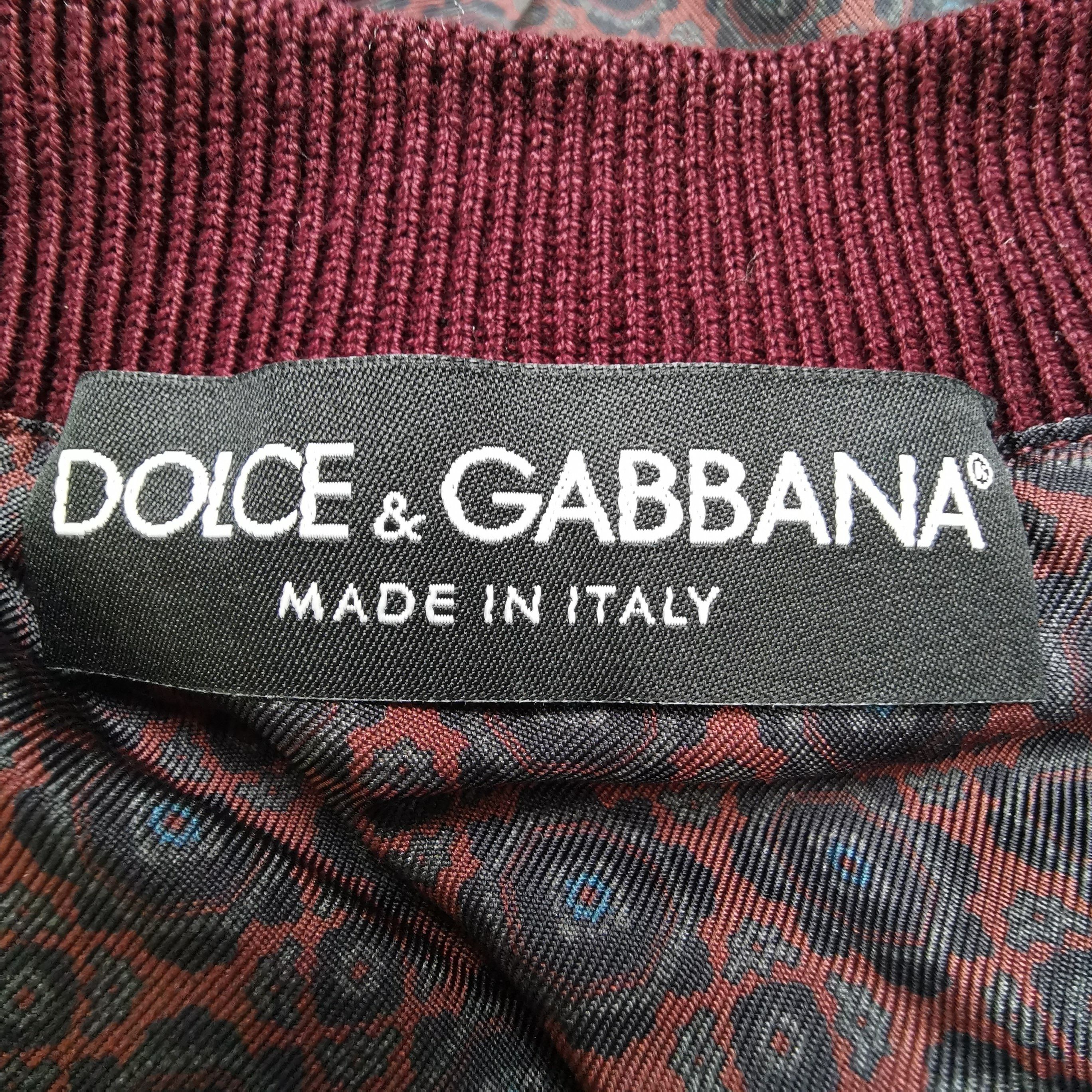 Dolce & Gabbana Dolce & Gabbana Silk Peacock Print Bomber Jacket 48 Size US M / EU 48-50 / 2 - 6 Thumbnail