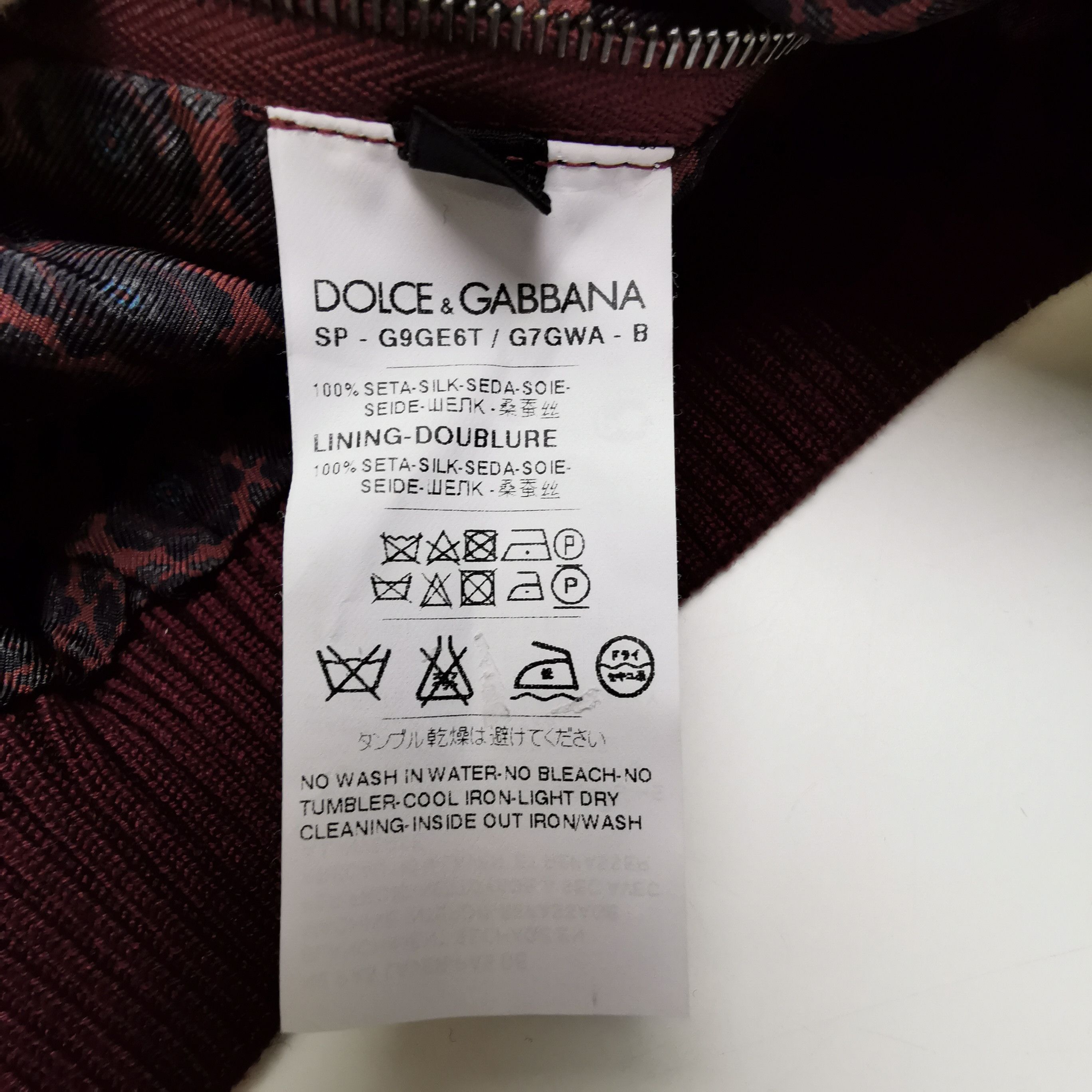 Dolce & Gabbana Dolce & Gabbana Silk Peacock Print Bomber Jacket 48 Size US M / EU 48-50 / 2 - 8 Thumbnail