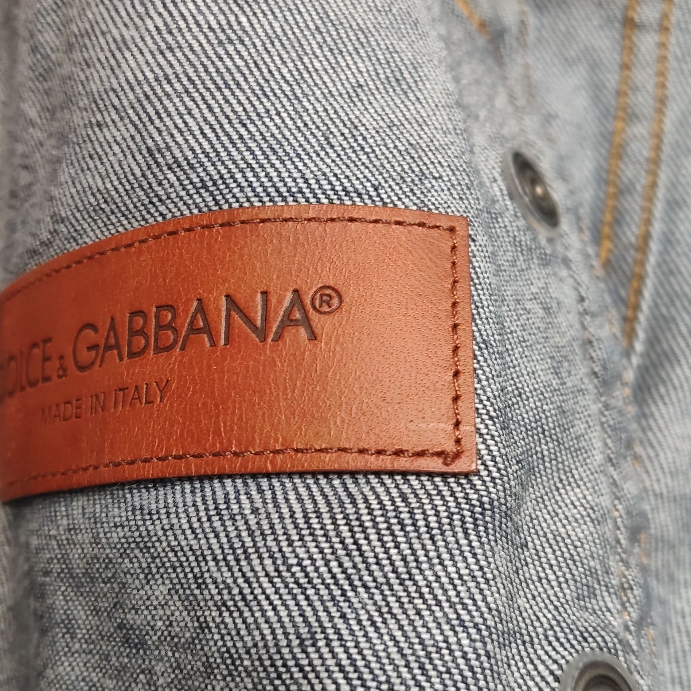 Dolce & Gabbana Dolce & Gabbana Bee Patch Denim Jacket Size 44 Size US S / EU 44-46 / 1 - 9 Thumbnail