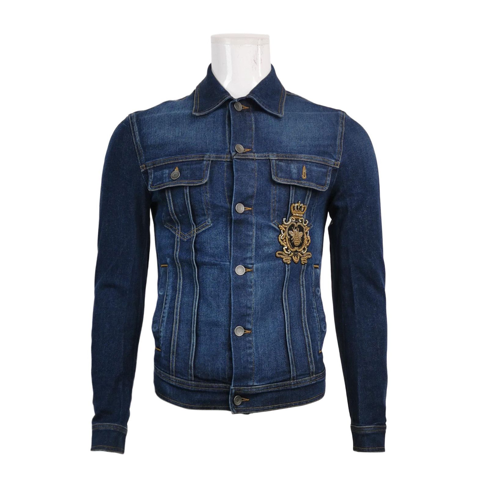 Dolce & Gabbana Dolce & Gabbana Bee Patch Denim Jacket Size 44 Size US S / EU 44-46 / 1 - 2 Thumbnail