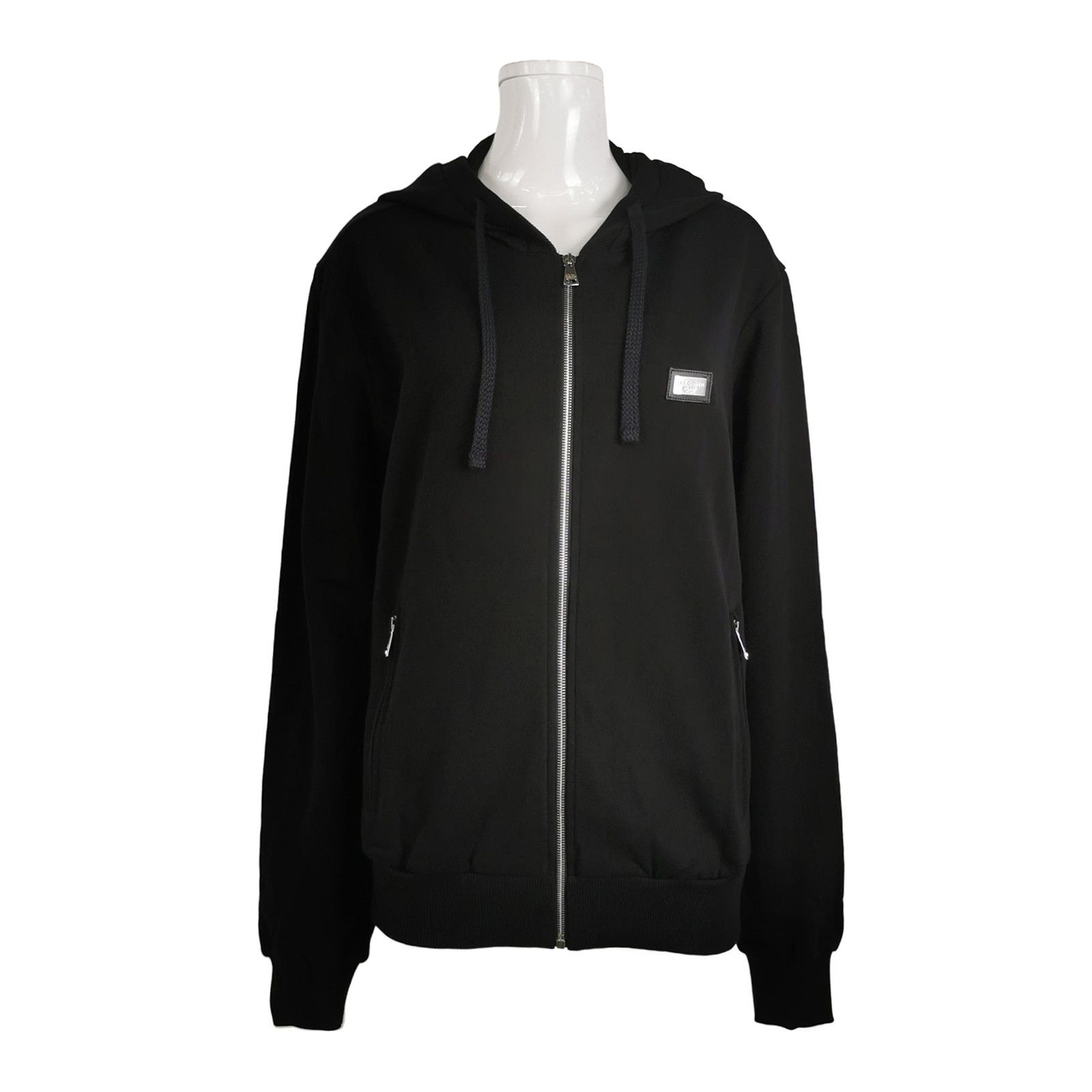 Dolce & Gabbana Dolce&Gabbana Solid Cotton Zip-Up Hoodie Size 52 Size US L / EU 52-54 / 3 - 2 Thumbnail