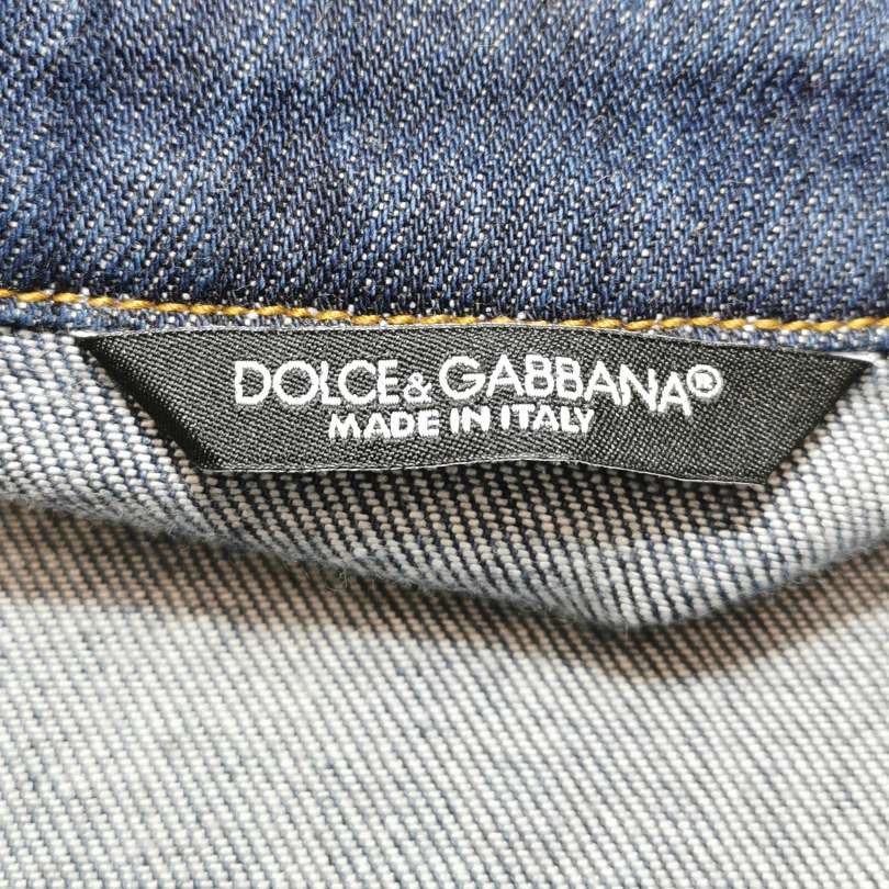 Dolce & Gabbana Dolce & Gabbana Embroidered Bee Denim Jacket 46 Size US S / EU 44-46 / 1 - 6 Thumbnail