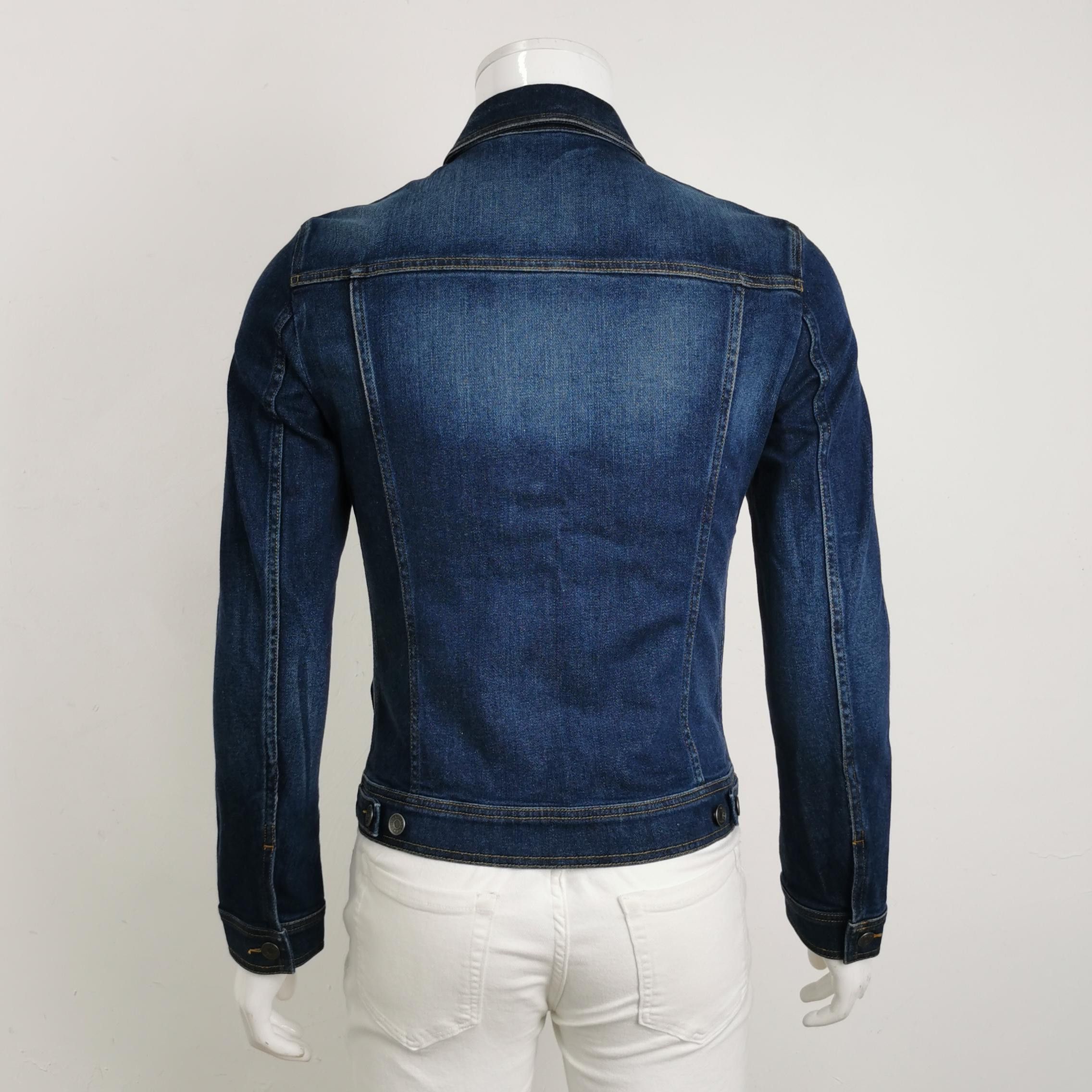Dolce & Gabbana Dolce & Gabbana Embroidered Bee Denim Jacket 46 Size US S / EU 44-46 / 1 - 3 Thumbnail