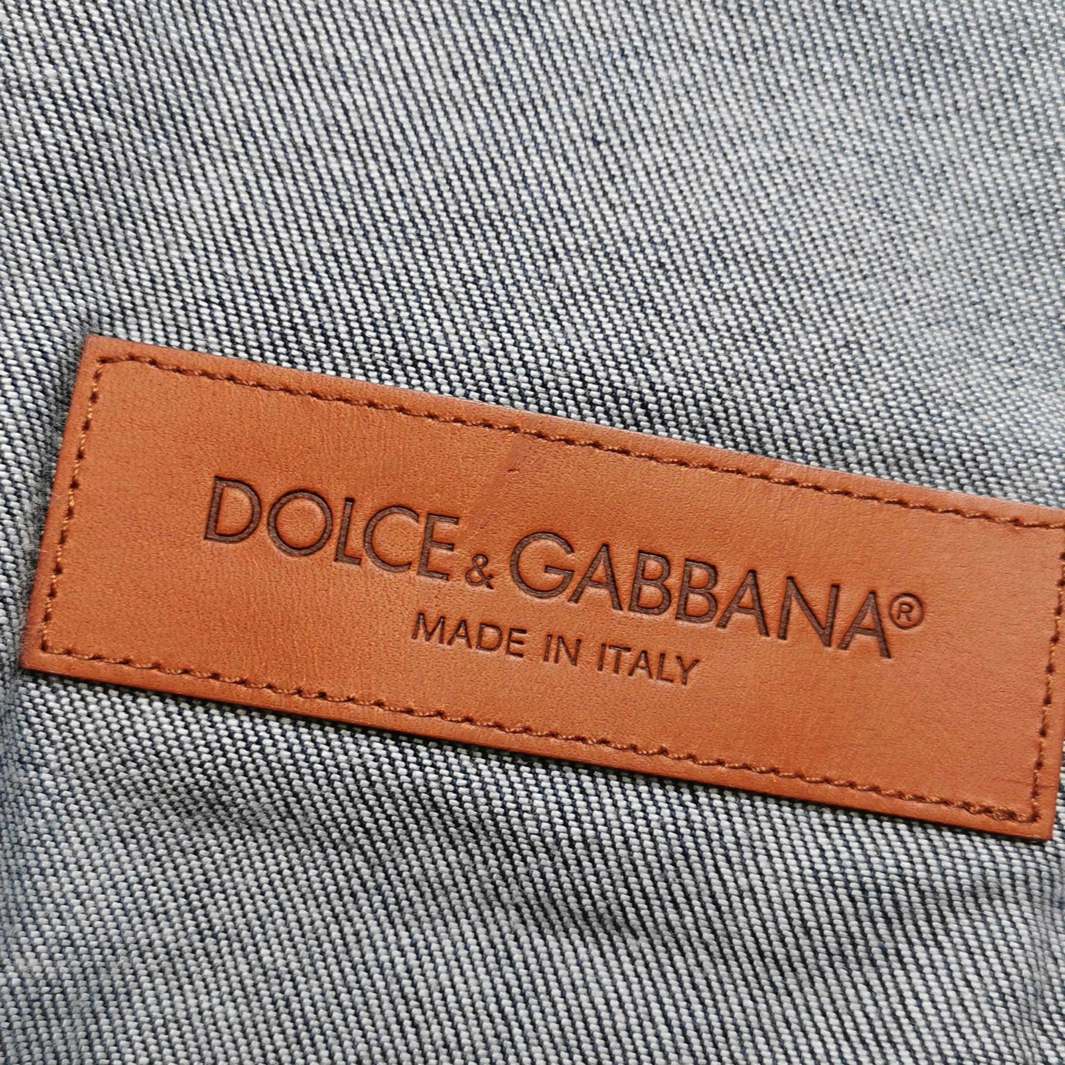 Dolce & Gabbana Dolce & Gabbana Bee Embroidered Denim Jacket Size 44 Size US S / EU 44-46 / 1 - 9 Thumbnail