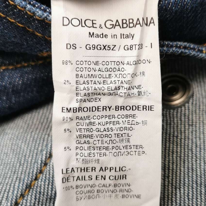 Dolce & Gabbana Dolce & Gabbana Bee Embroidered Denim Jacket Size 44 Size US S / EU 44-46 / 1 - 8 Thumbnail