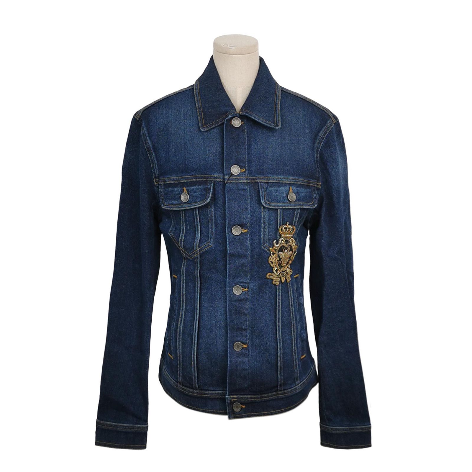 Dolce & Gabbana Dolce & Gabbana Bee Patch Denim Jacket 44 Size US S / EU 44-46 / 1 - 2 Thumbnail