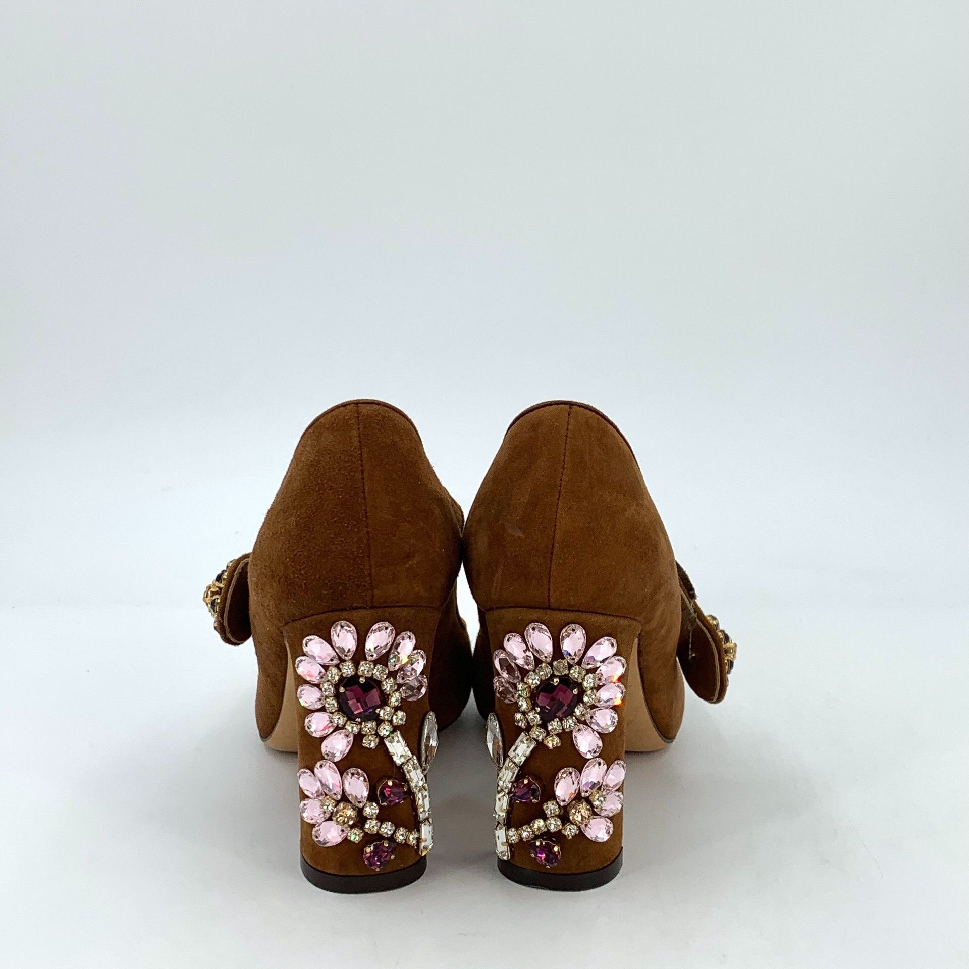 Dolce & Gabbana Dolce & Gabbana Jewel Suede Mary Jane Heels EU 35.5 Size US 5.5 / IT 35.5 - 5 Thumbnail
