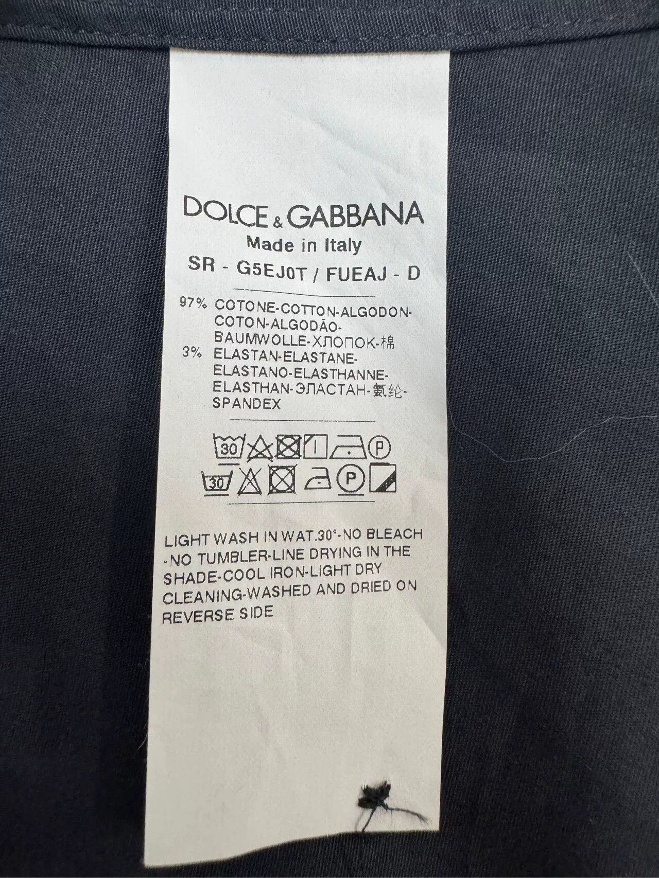 Dolce & Gabbana Dolce & Gabbana Blue Gold Line Cotton Shirt 37 Size US S / EU 44-46 / 1 - 6 Thumbnail