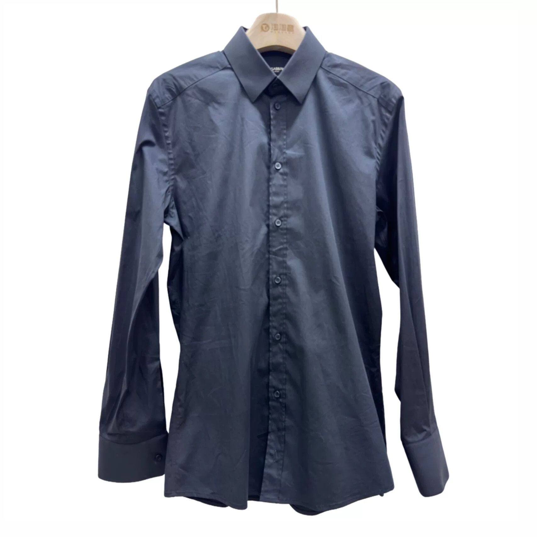Dolce & Gabbana Dolce & Gabbana Blue Gold Line Cotton Shirt 37 Size US S / EU 44-46 / 1 - 2 Thumbnail