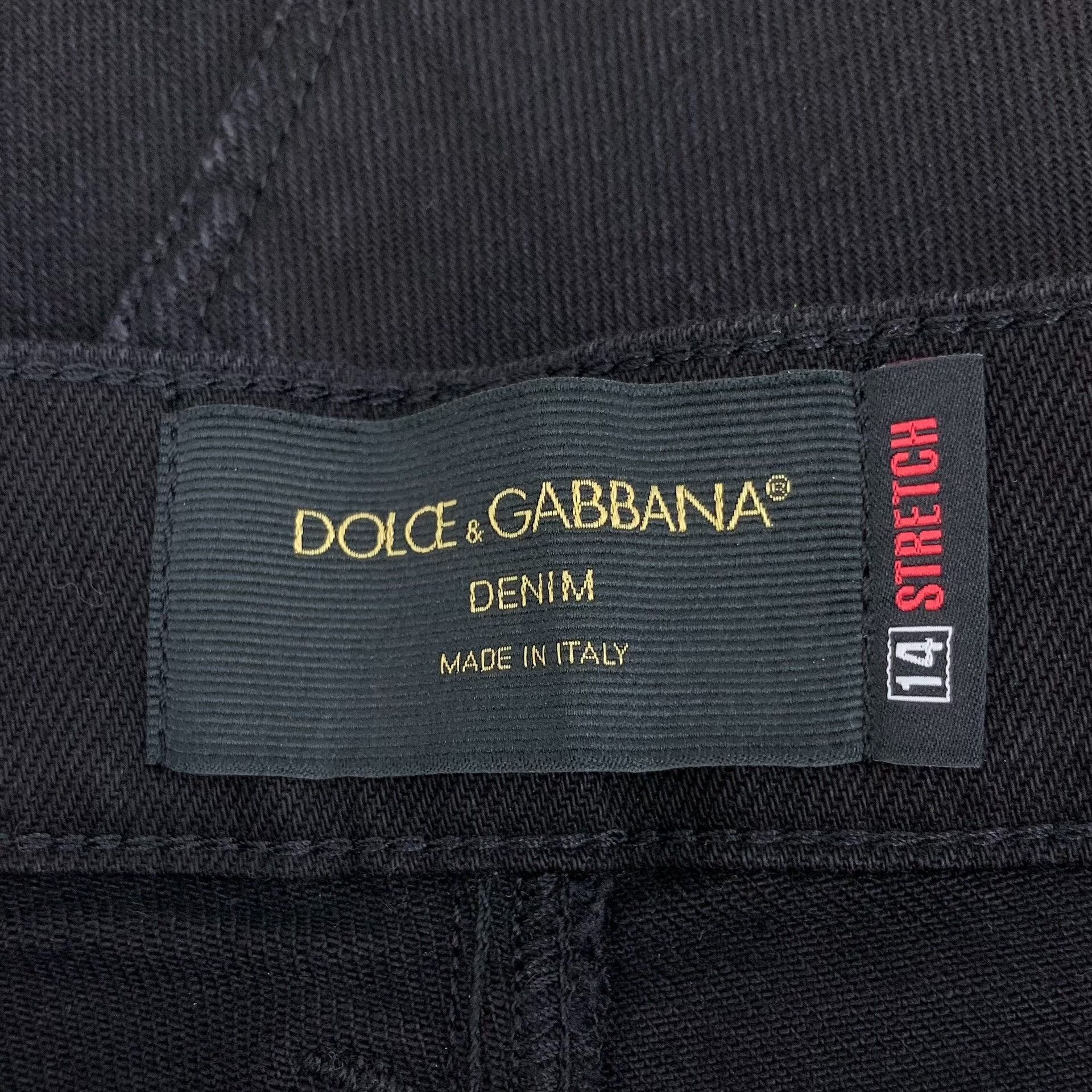 Dolce & Gabbana Dolce & Gabbana Black Stretch Denim Jeans Size 44 Size US 28 / EU 44 - 8 Thumbnail