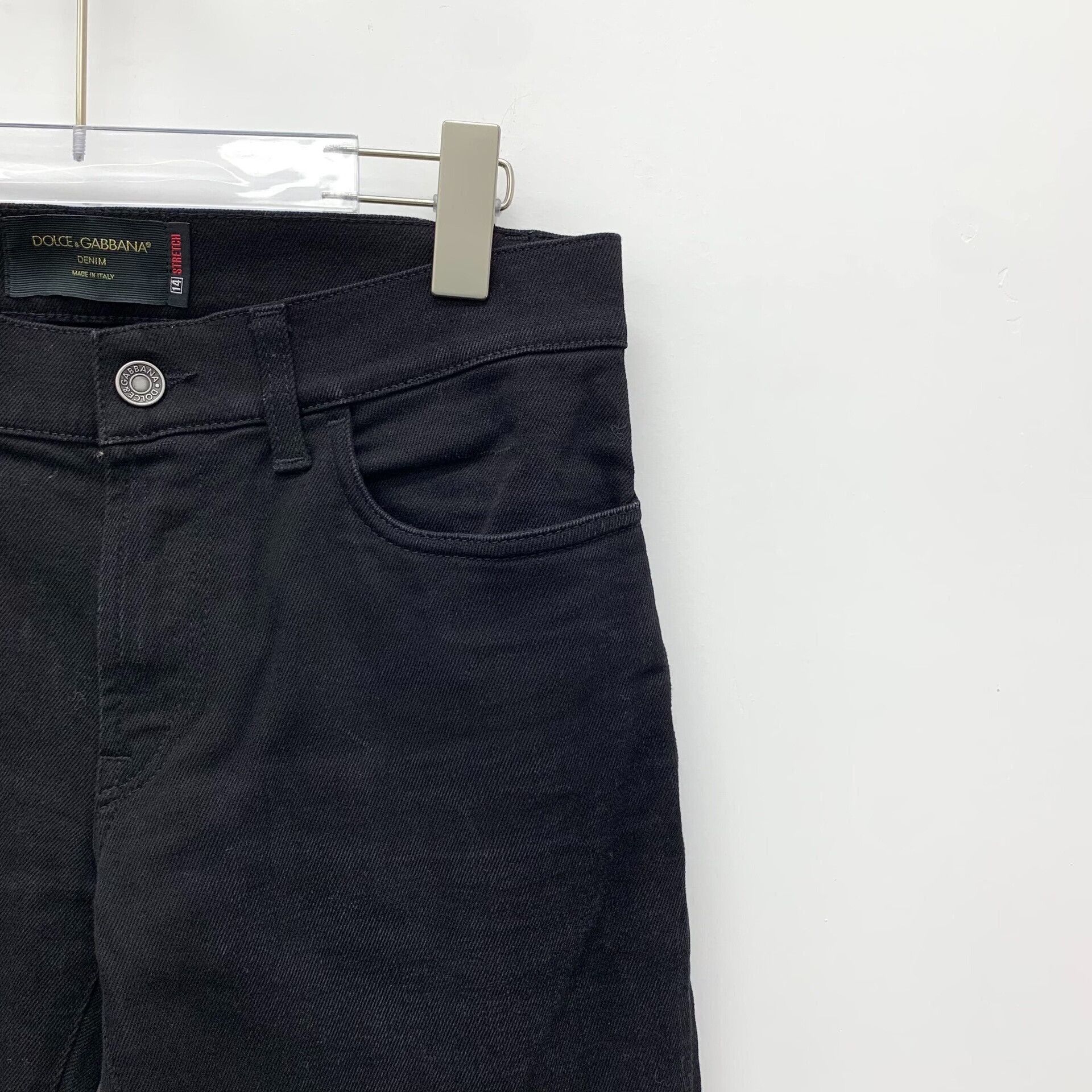 Dolce & Gabbana Dolce & Gabbana Black Stretch Denim Jeans Size 44 Size US 28 / EU 44 - 4 Thumbnail