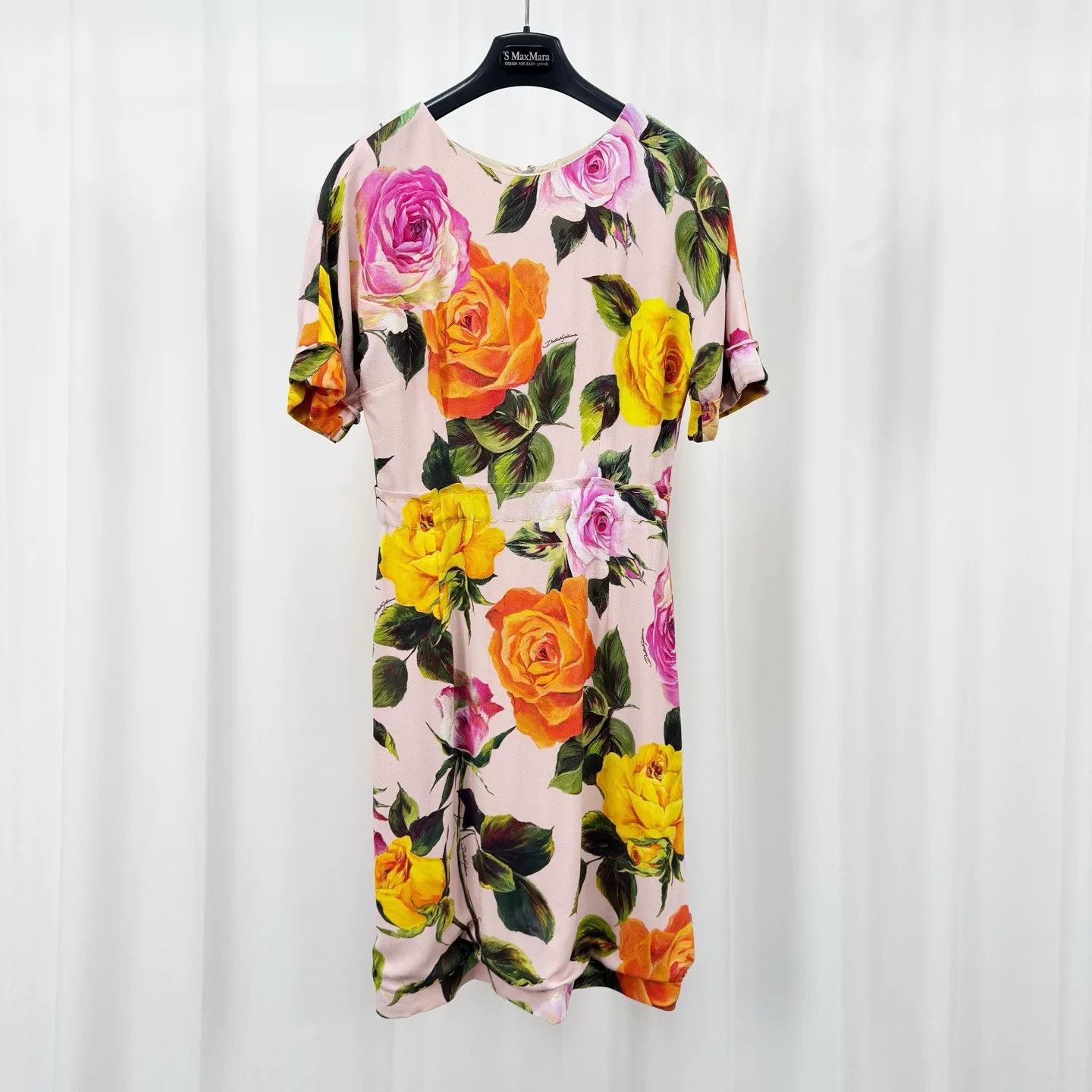 Dolce & Gabbana Dolce & Gabbana Rose Floral Print Midi Dress IT 40 Size S / US 4 / IT 40 - 2 Thumbnail