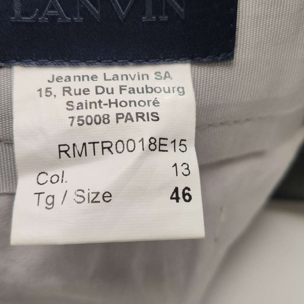 Lanvin Lanvin Cotton Silk Blend Worker Slim Trousers Size 46 Size US 30 / EU 46 - 7 Thumbnail