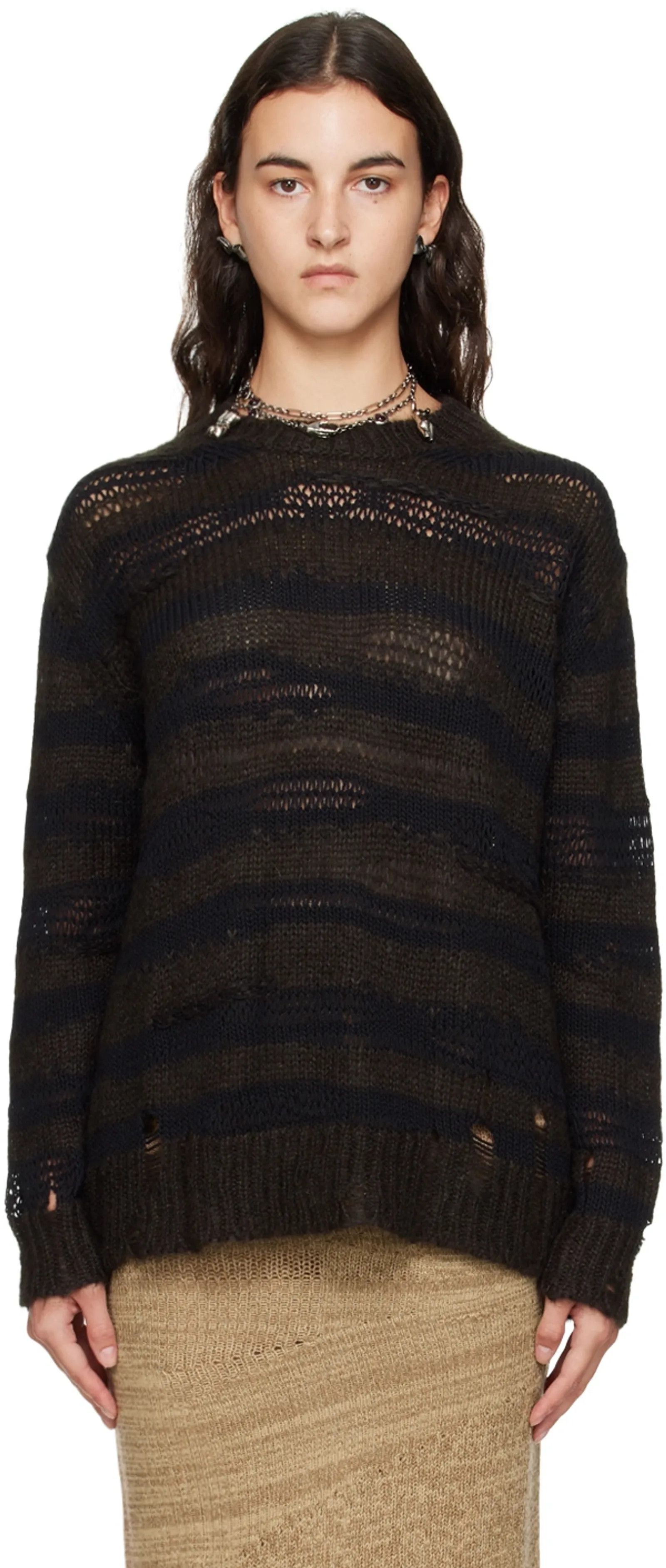 Acne Studios Acne Studios Distressed Sweater Size XXS / US 00 / IT 34 - 7 Thumbnail