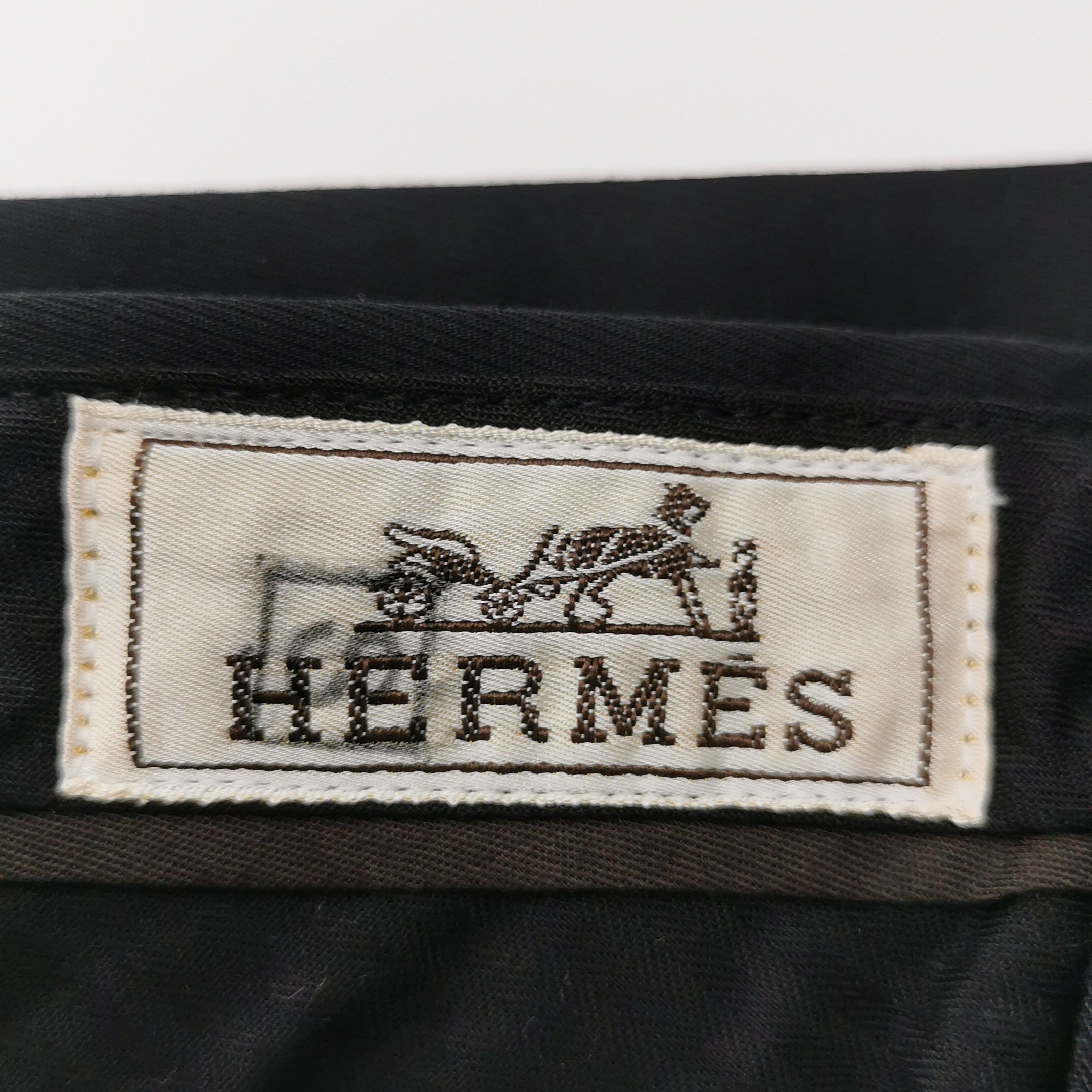 Hermes Hermes Solid Cotton Trousers Size 30 Size US 30 / EU 46 - 4 Thumbnail