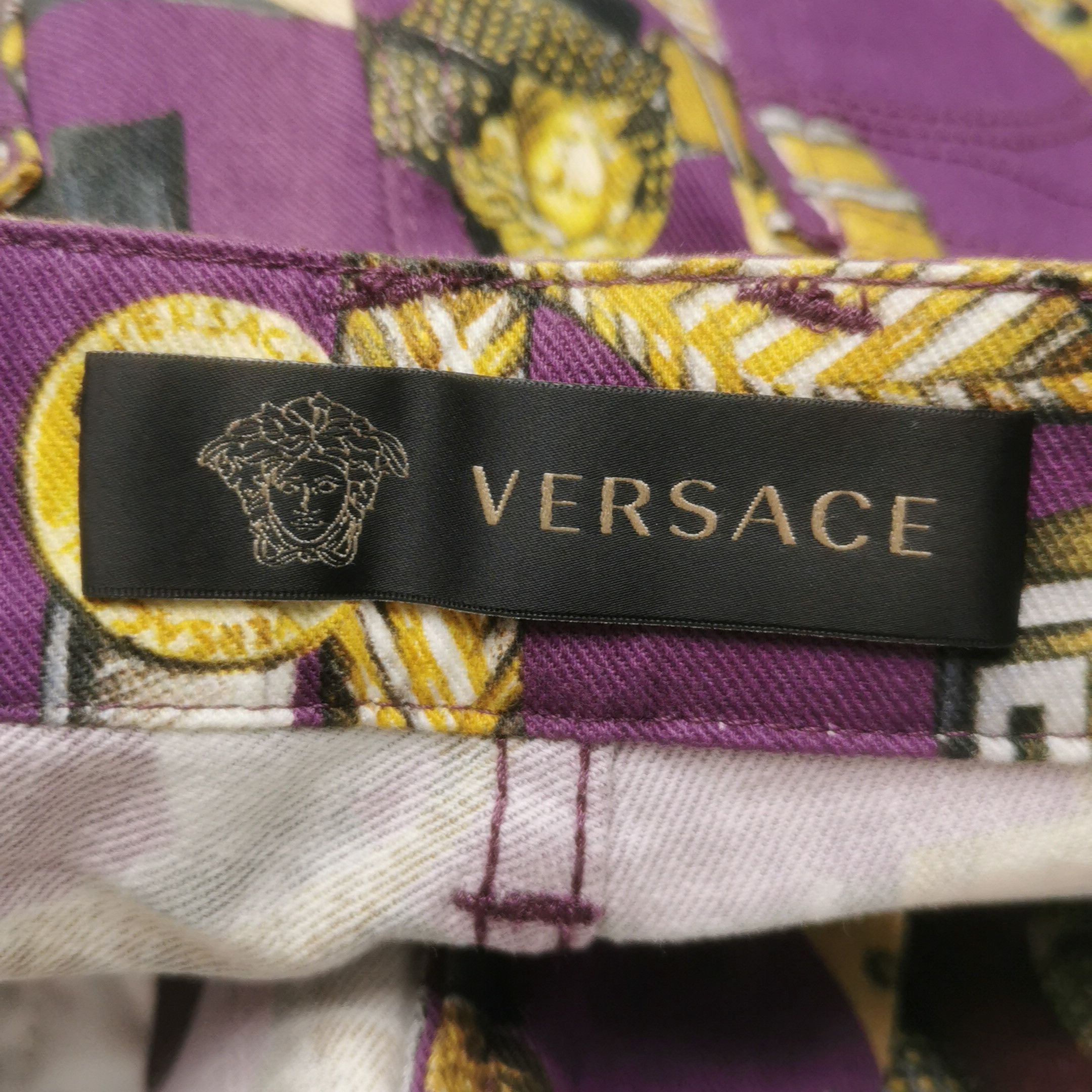 Versace Versace Harness Print Denim Jeans Size 29 Size US 29 - 6 Thumbnail