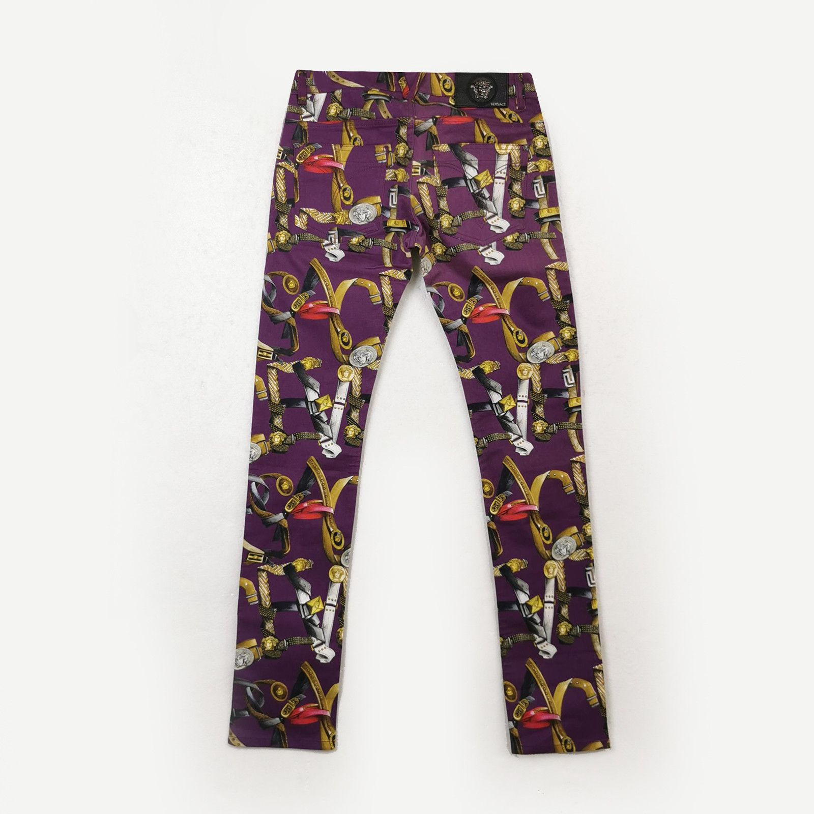 Versace Versace Harness Print Denim Jeans Size 29 Size US 29 - 3 Thumbnail