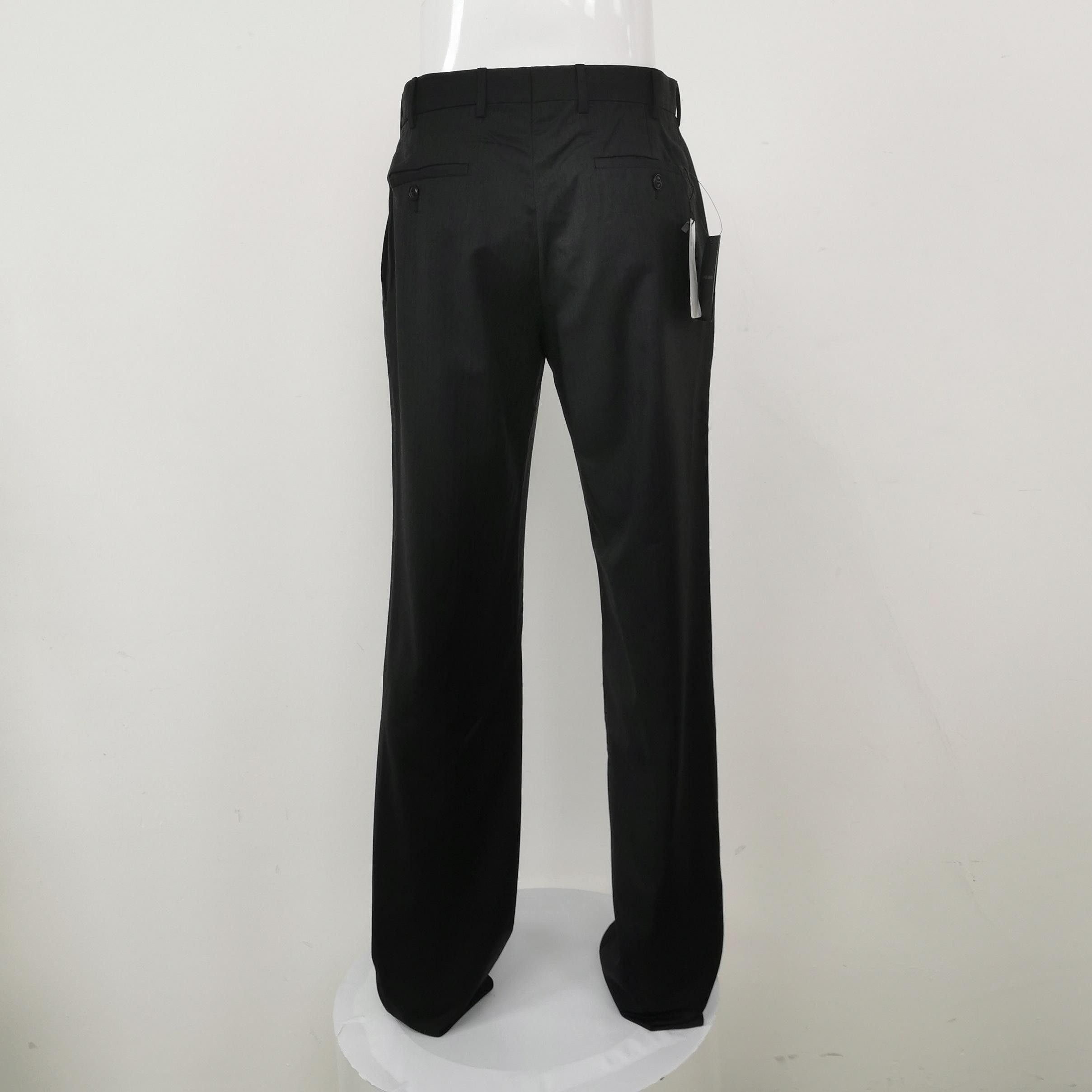 Giorgio Armani Giorgio Armani Black Wool Trousers Size 46 Size US 30 / EU 46 - 3 Thumbnail