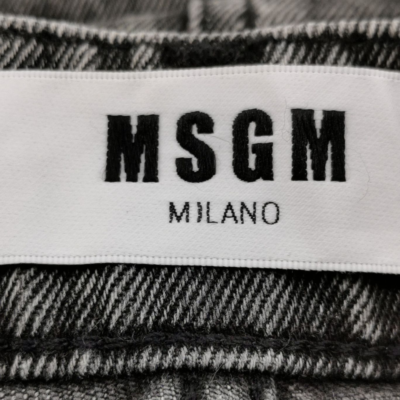MSGM MSGM Washed Knee Logo Denim Jeans 46 Size US 30 / EU 46 - 6 Thumbnail