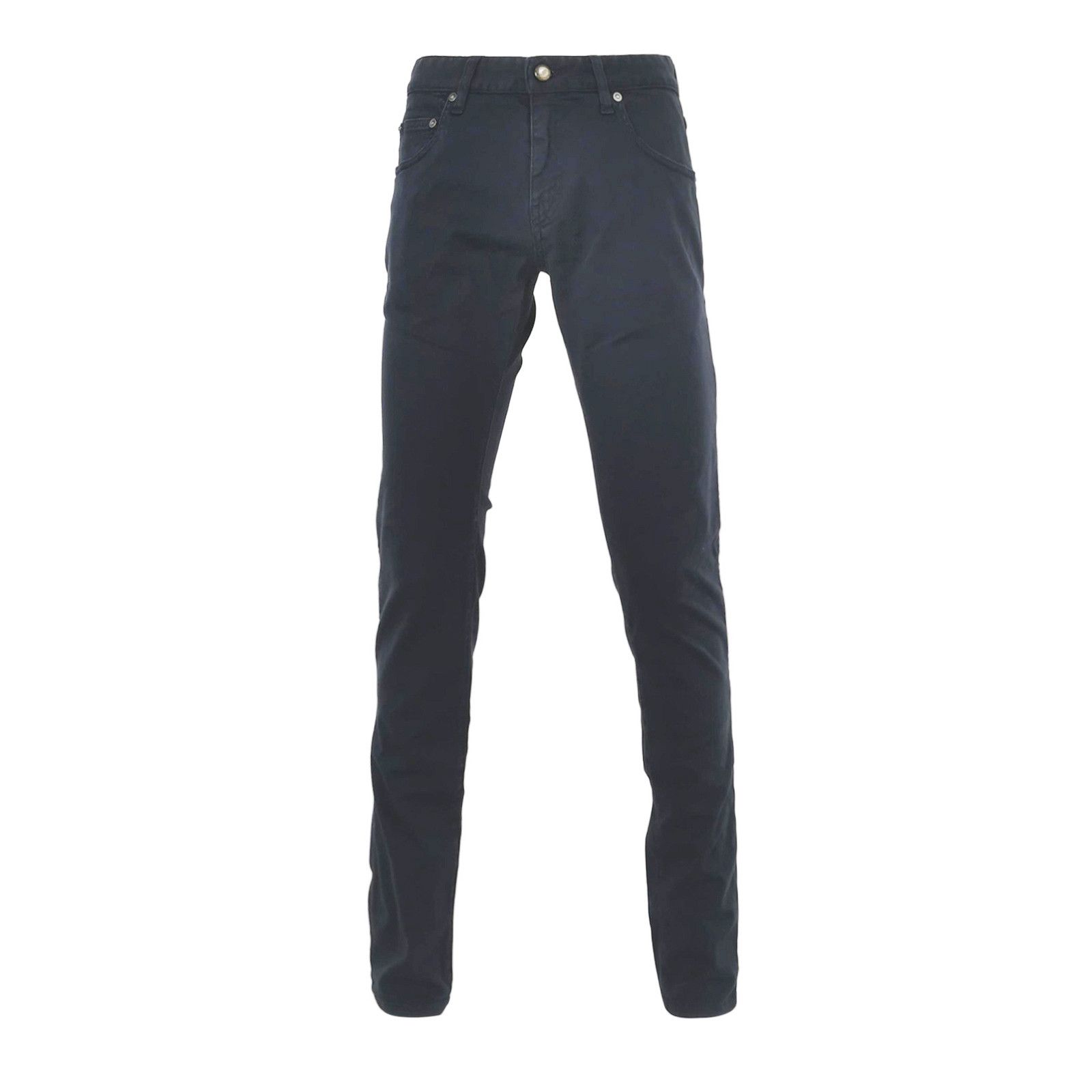 Giorgio Armani Giorgio Armani Navy Cotton Blend Trousers 29 Size US 29 - 2 Thumbnail