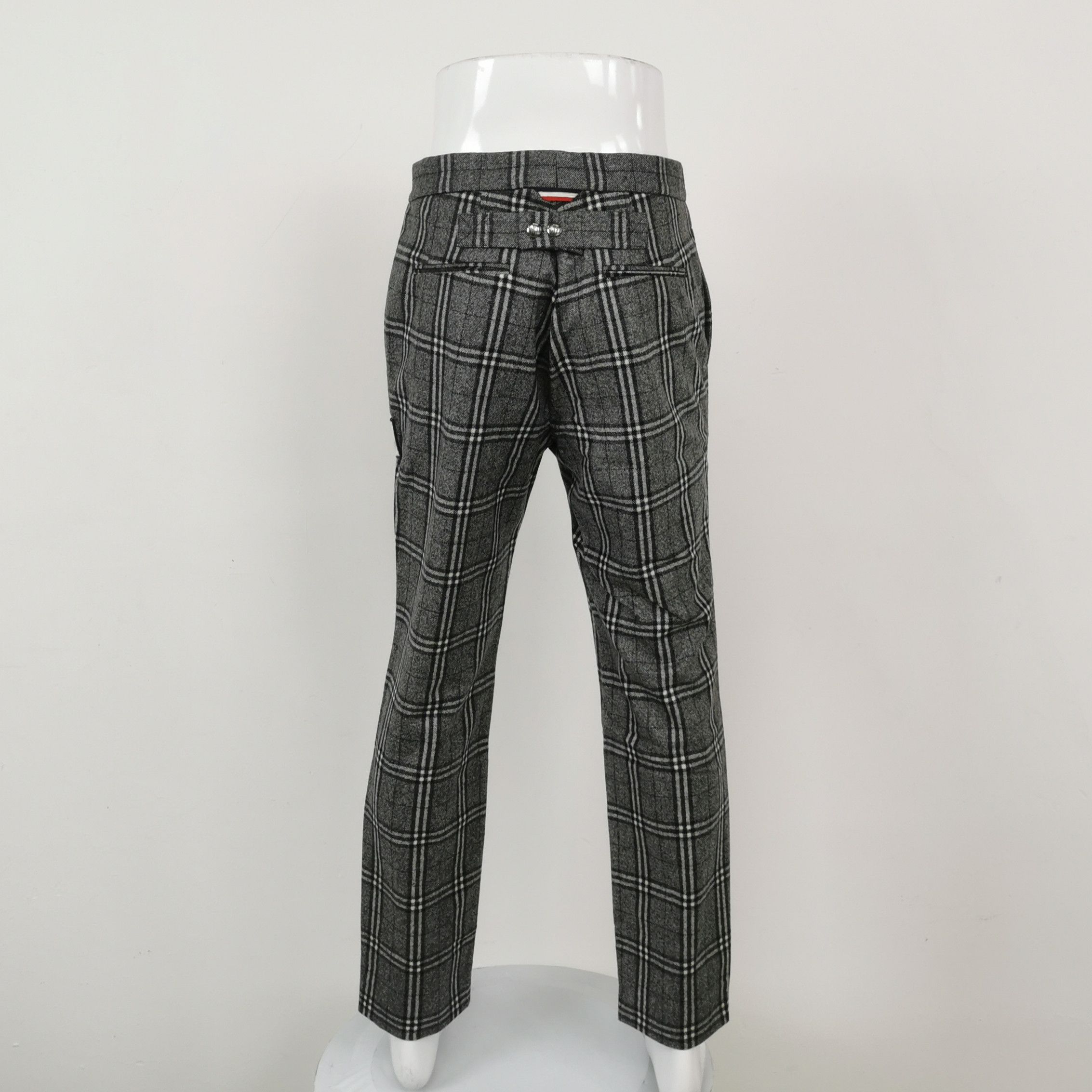 Moncler Gamme Bleu Moncler Gamme Bleu Plaid Wool Trousers Size 1 Size US 30 / EU 46 - 3 Thumbnail