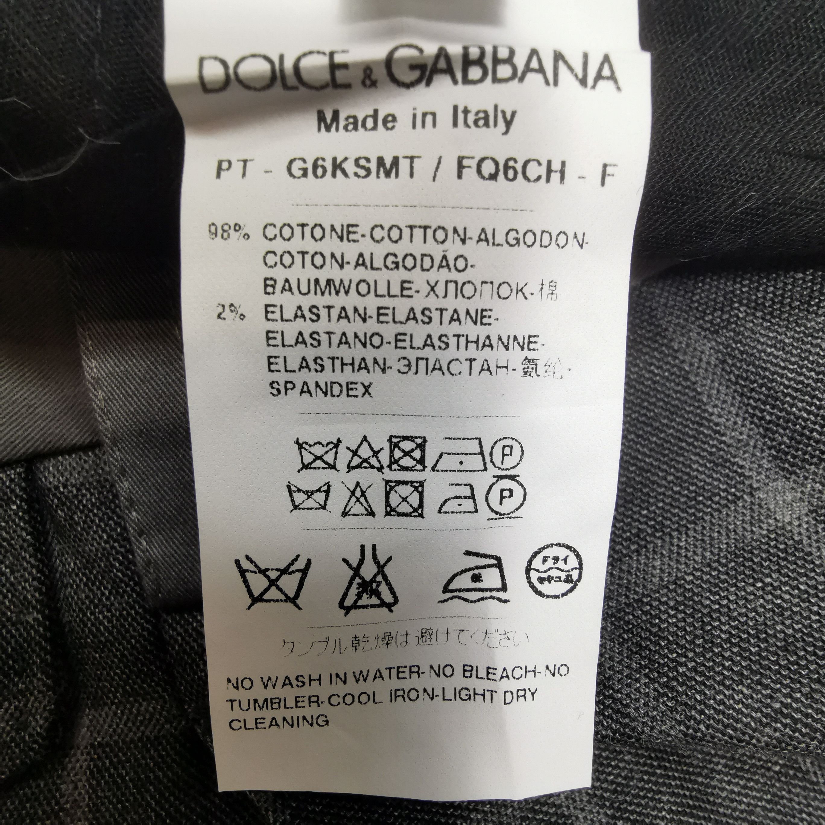 Dolce & Gabbana Dolce & Gabbana Checked Cotton Pants Size 52 Size US 36 / EU 52 - 7 Thumbnail
