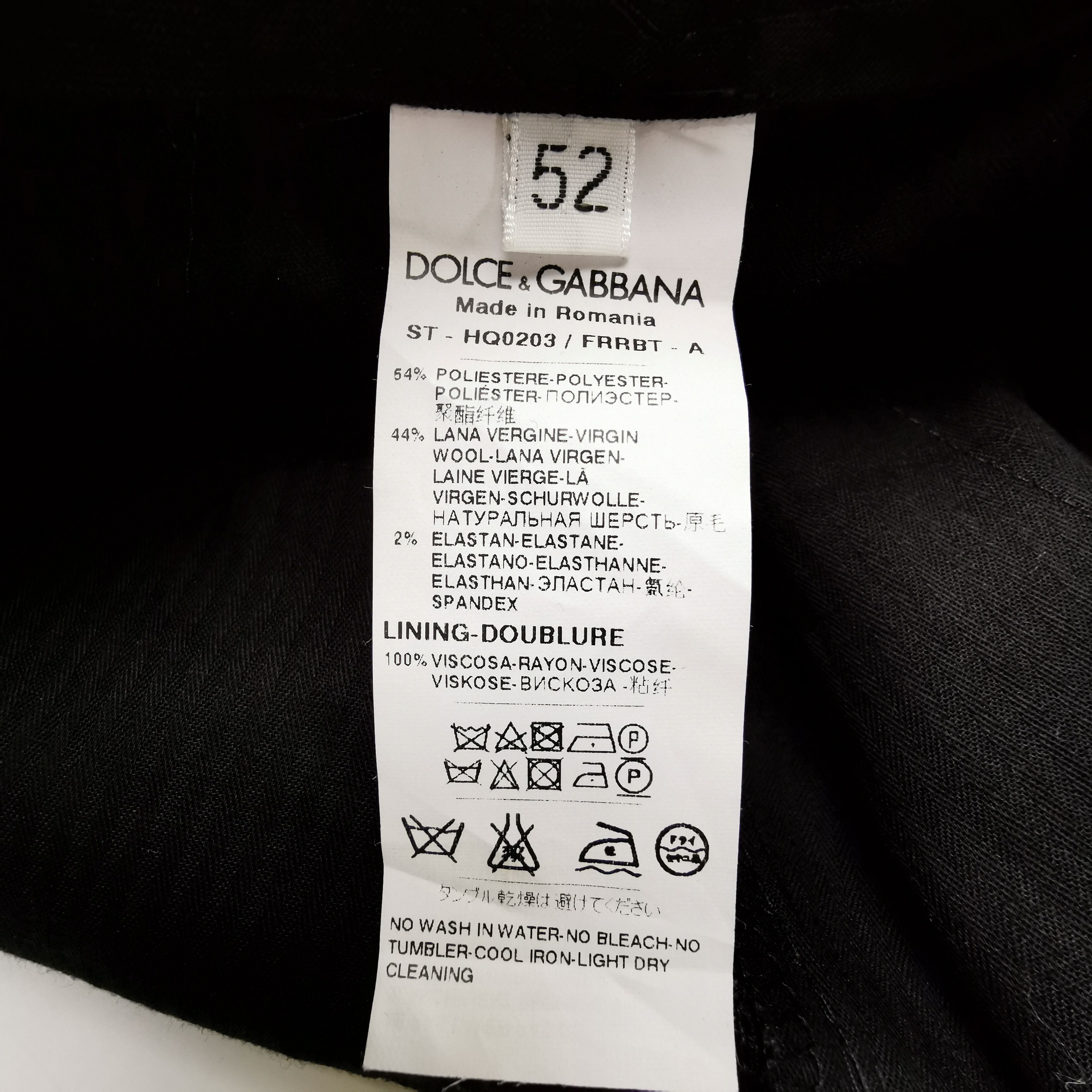 Dolce & Gabbana Dolce & Gabbana Wool Blend Casual Pants 52 Size US 36 / EU 52 - 6 Thumbnail