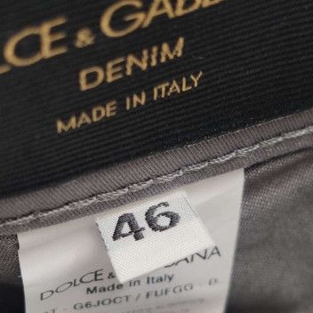 Dolce & Gabbana Dolce & Gabbana Gray Cotton Pants Size 30 Size US 30 / EU 46 - 6 Thumbnail