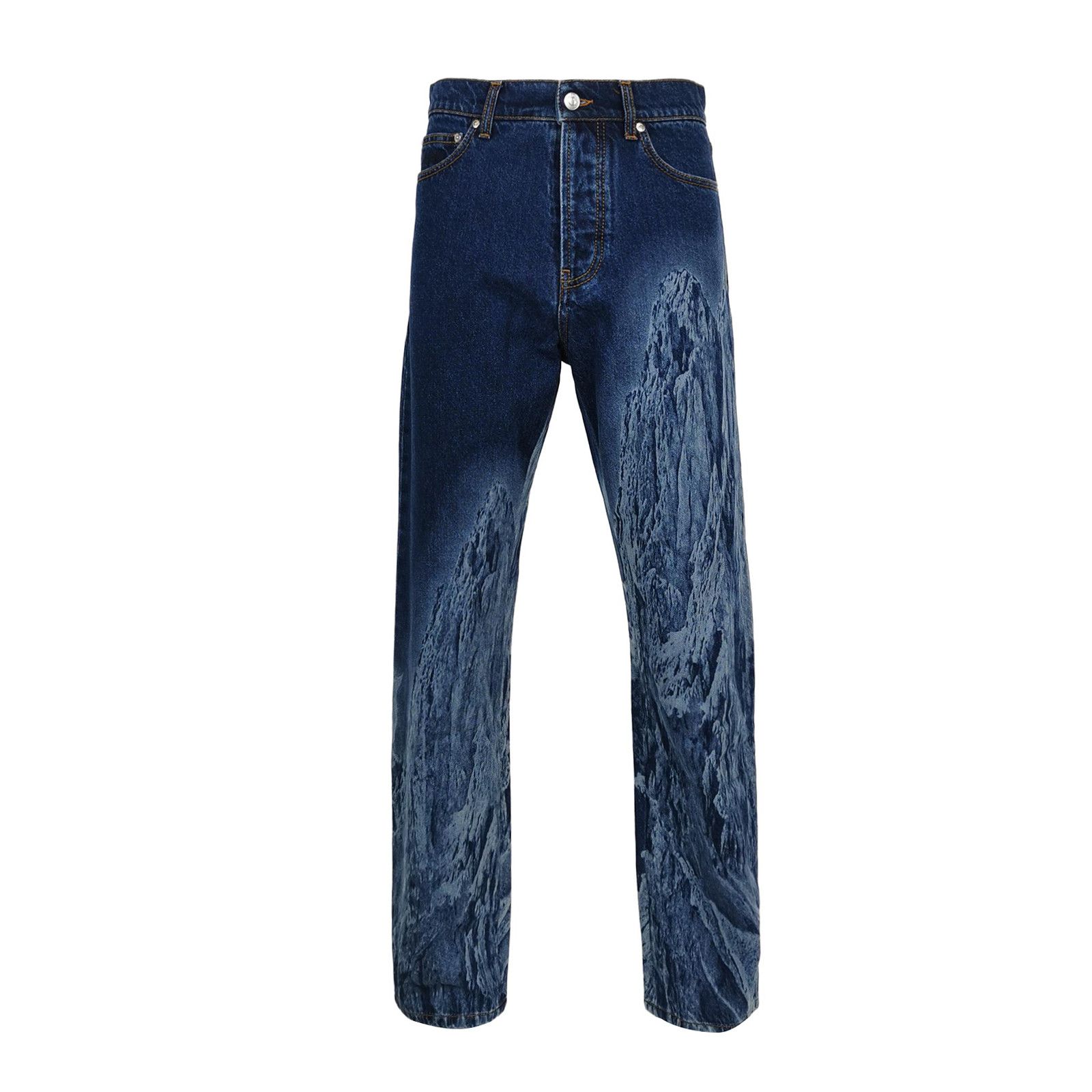 MSGM MSGM Graphic Mountain Print Denim Jeans 44 Size US 28 / EU 44 - 2 Thumbnail