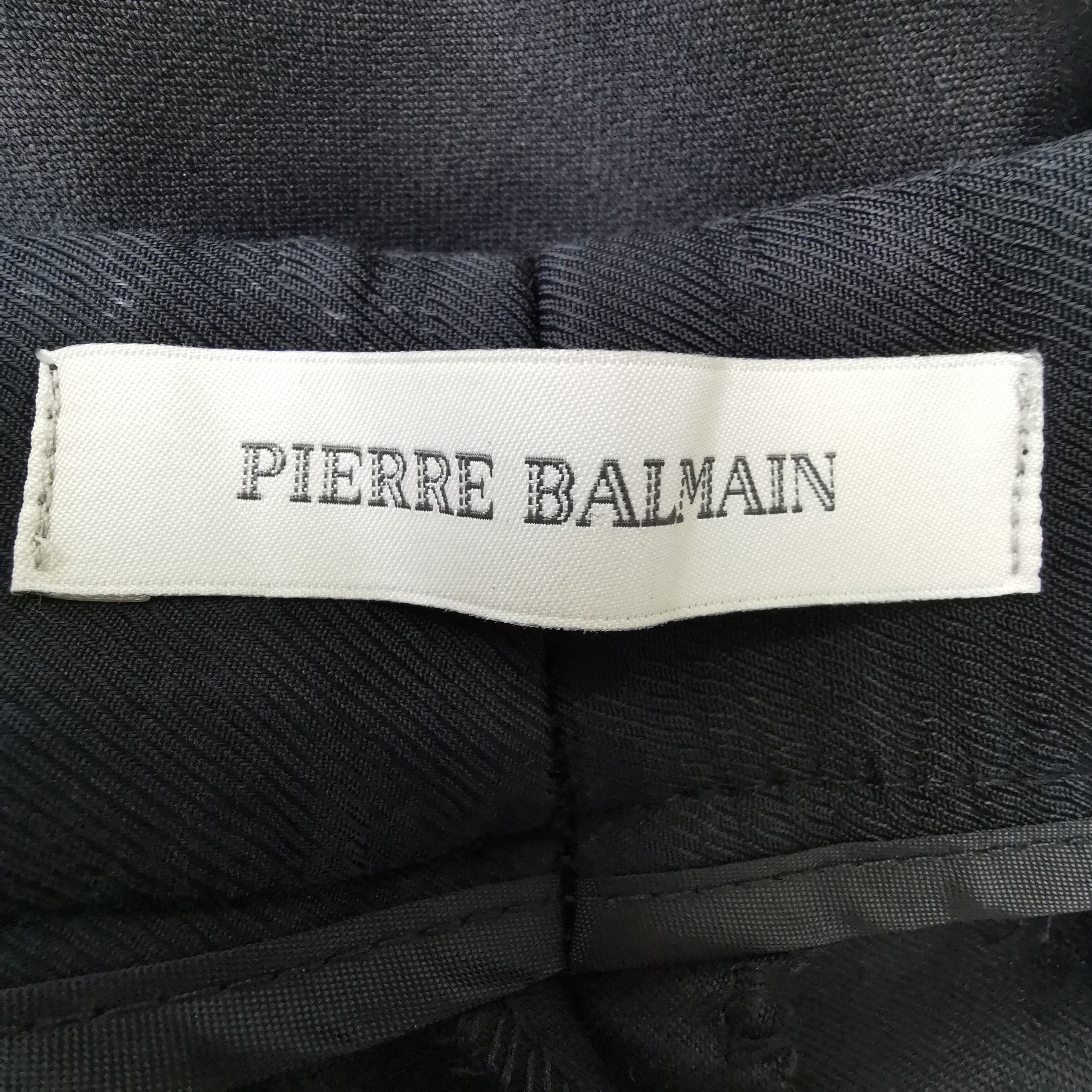 Pierre Balmain Pierre Balmain Virgin Wool Solid Trousers US 34 Size US 34 / EU 50 - 4 Thumbnail