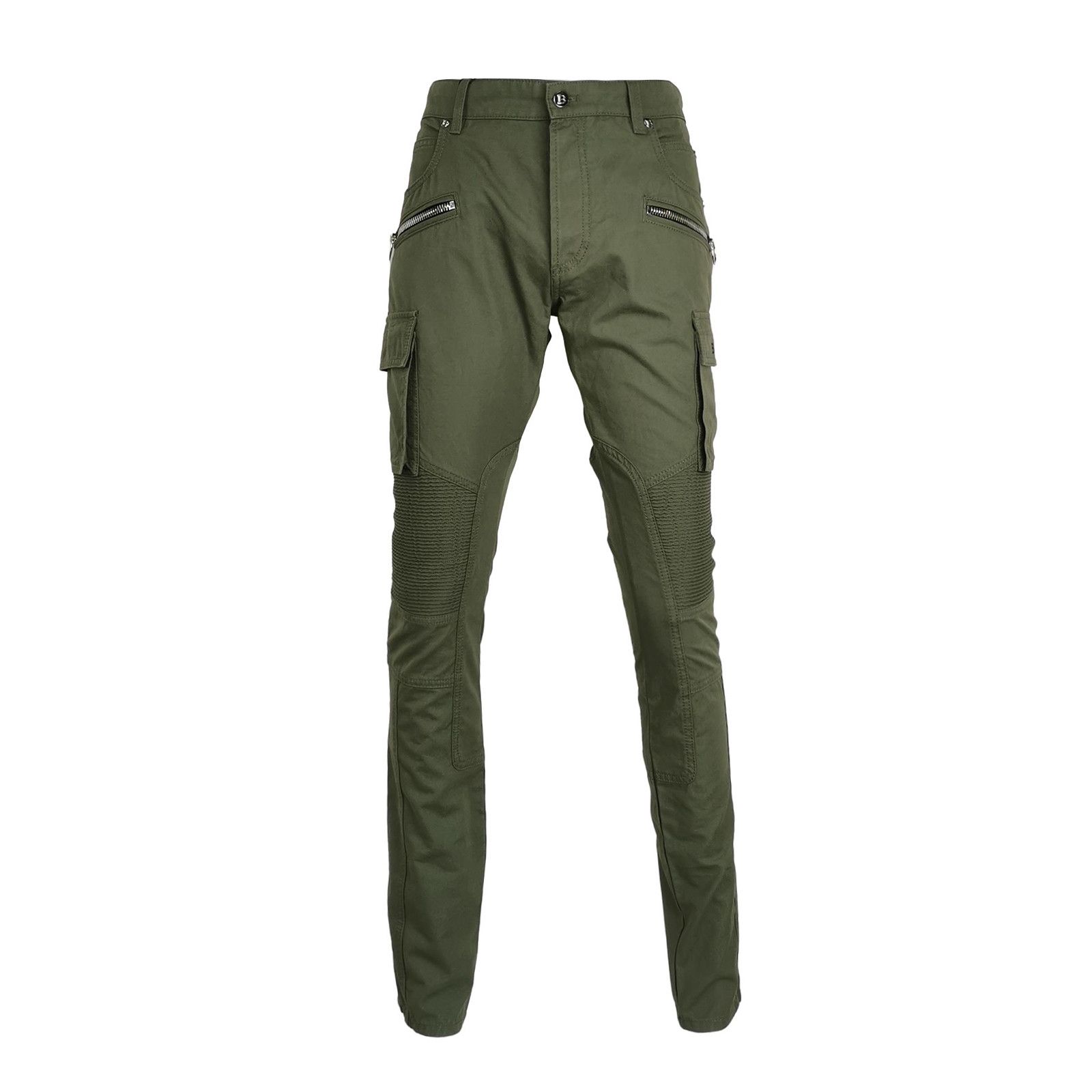 Balmain Balmain Biker Ribbed Cargo Pants Size 31 Size US 31 - 2 Thumbnail