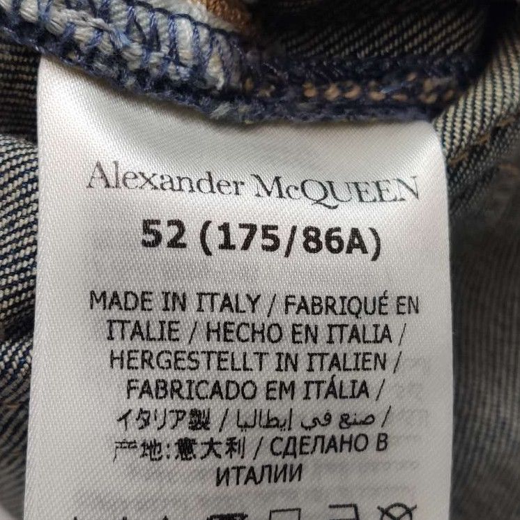 Alexander McQueen Alexander McQueen Leather Patch Logo Denim Jeans 36 Size US 36 / EU 52 - 8 Thumbnail