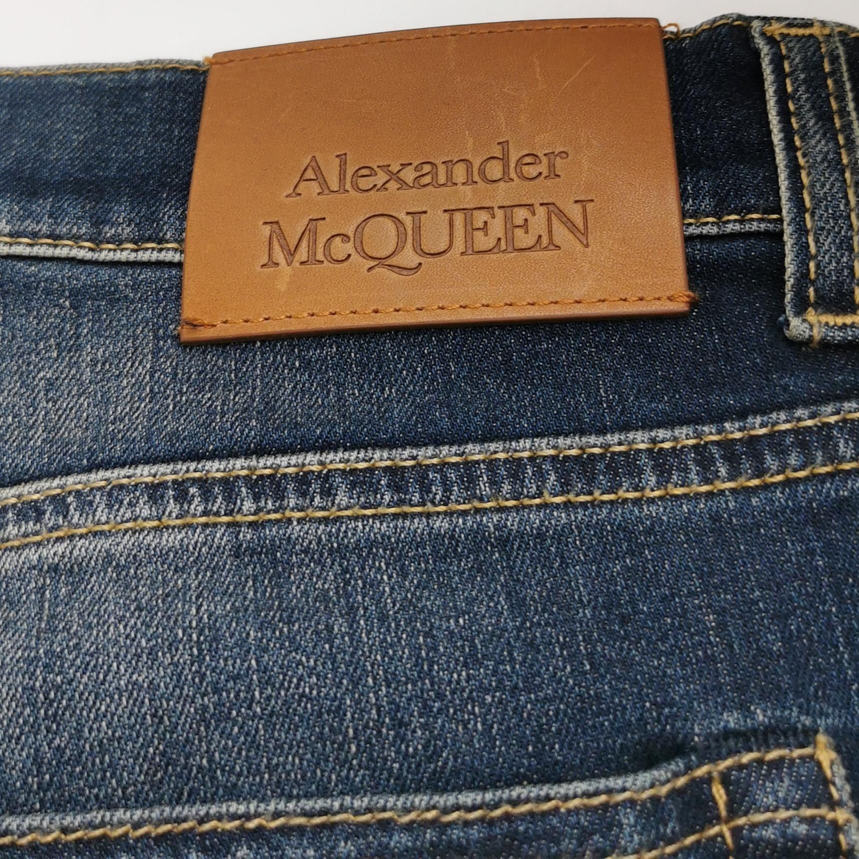 Alexander McQueen Alexander McQueen Leather Patch Logo Denim Jeans 36 Size US 36 / EU 52 - 4 Thumbnail