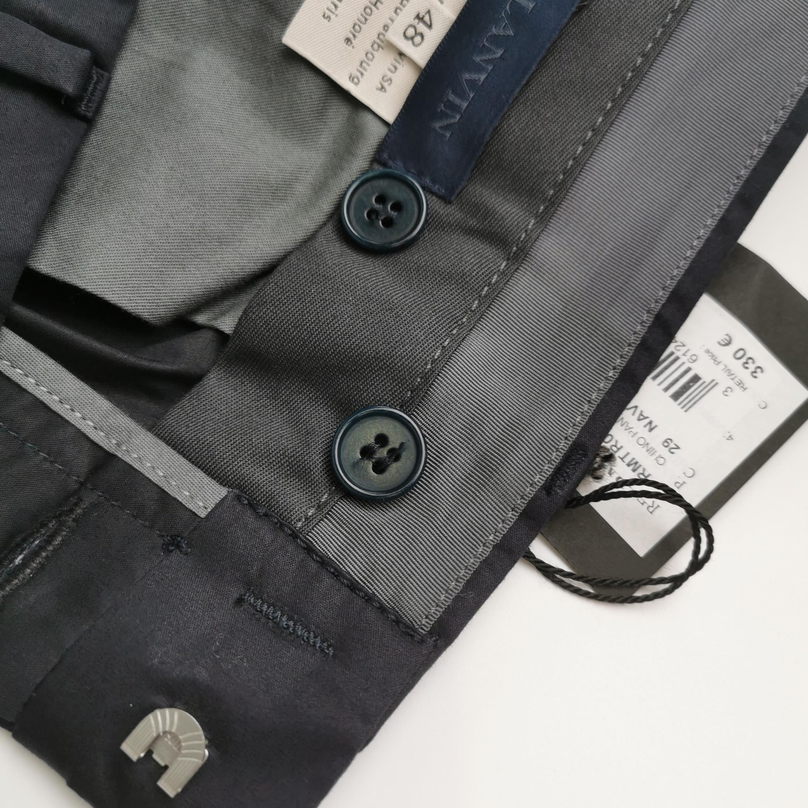 Lanvin Lanvin Navy Cotton Casual Pants 48 Size US 32 / EU 48 - 6 Thumbnail
